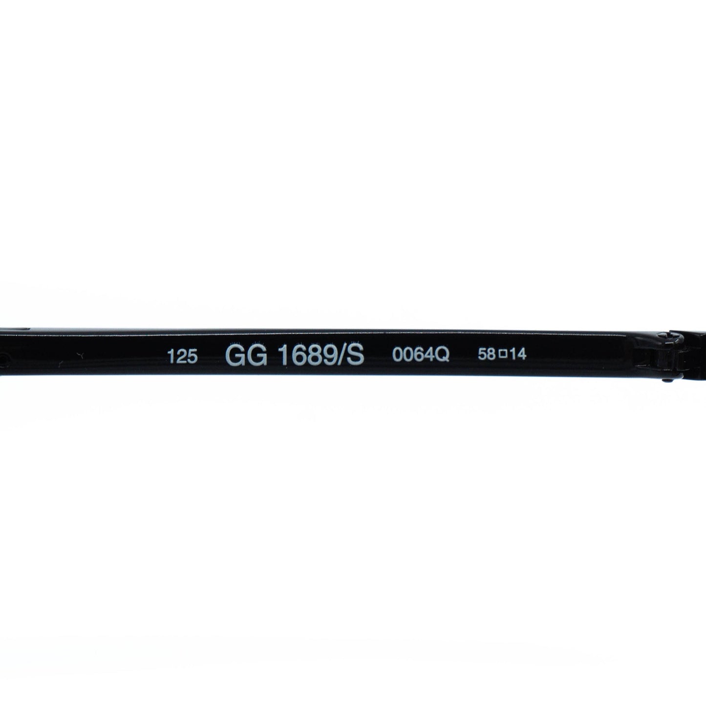 GUCCI GG 1689/S Black Yellow Folding Sunglasses Vintage