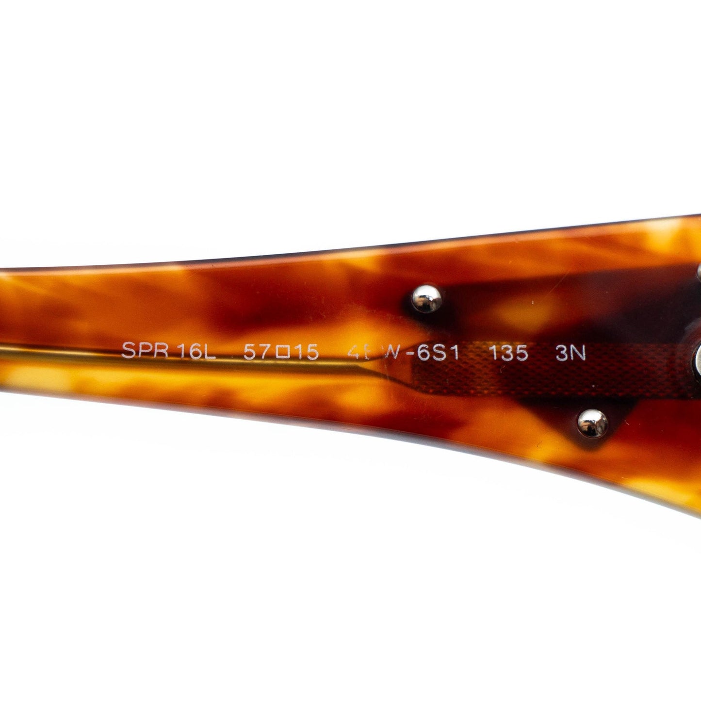 PRADA SPR 16L Triangle Orange Sunglasses Vintage 00s