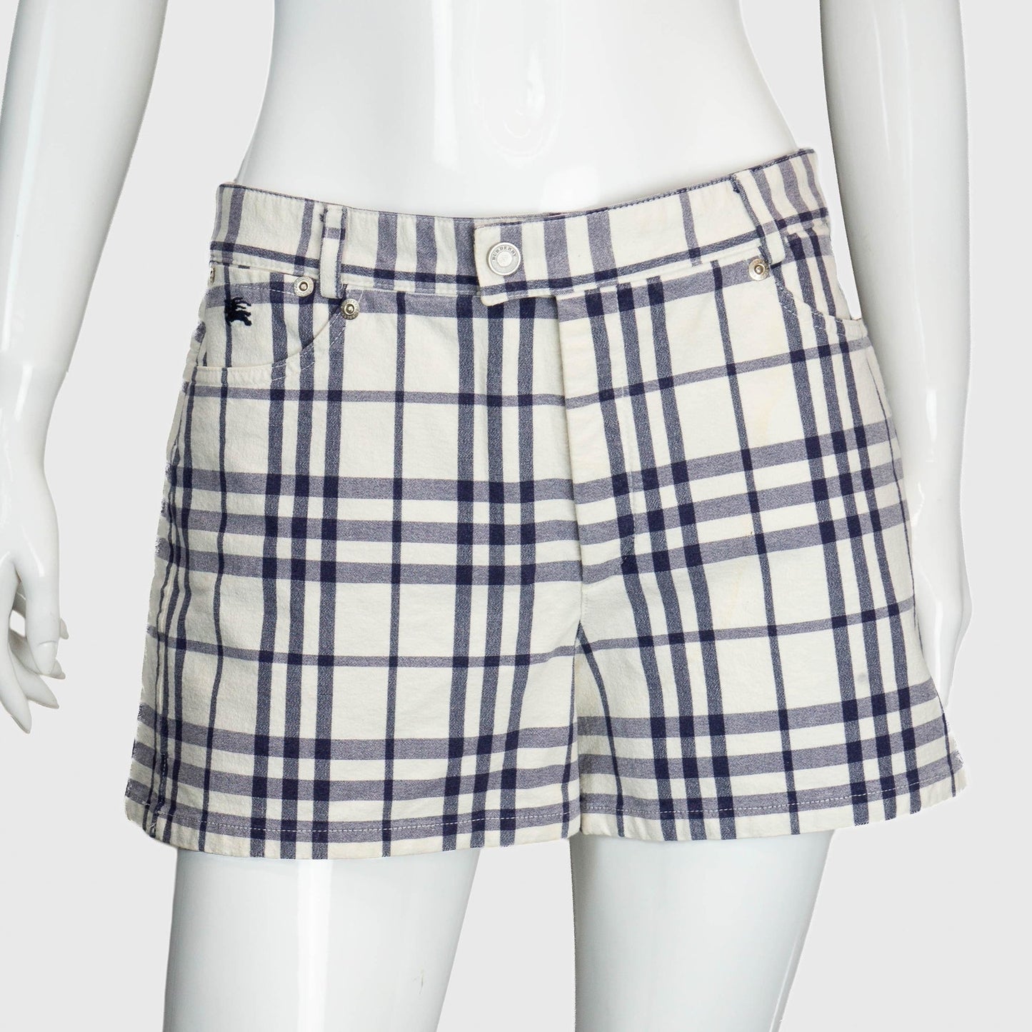 BURBERRY Check Monogram Women Shorts Vintage 00s