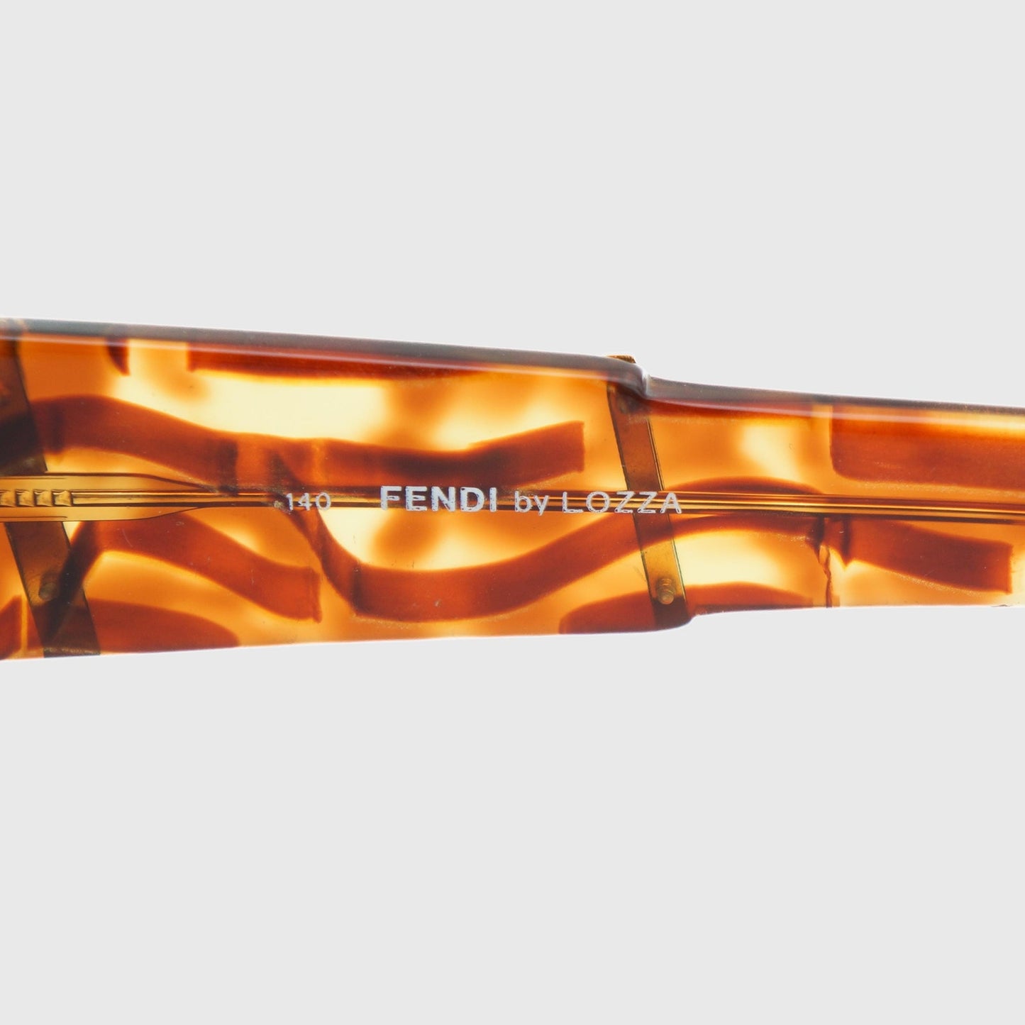 FENDI by LOZZA FS 107 Brown Sunglasses Vintage 90s