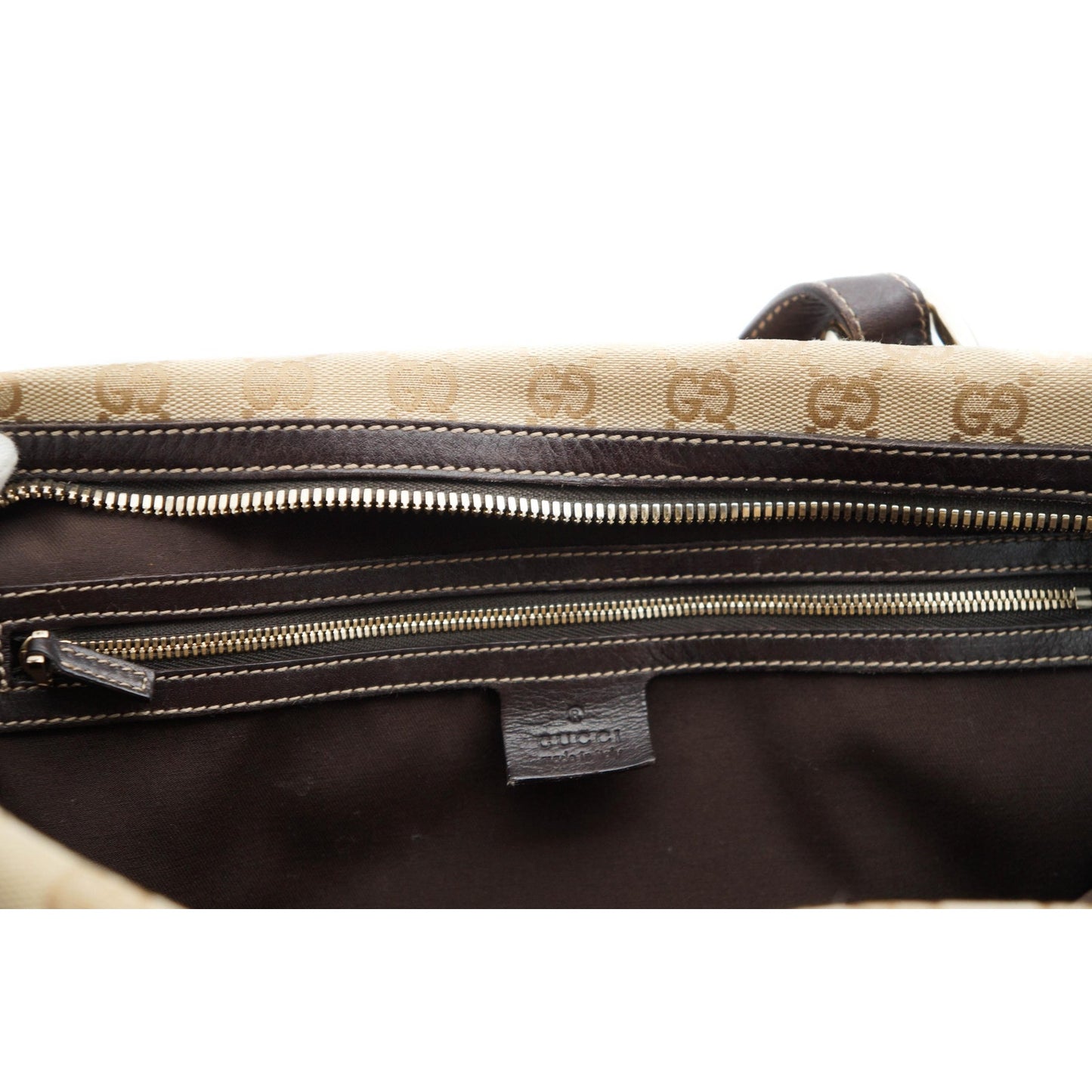 Gucci 163290 Canvas Monogram Boston Bag 85th Anniversary