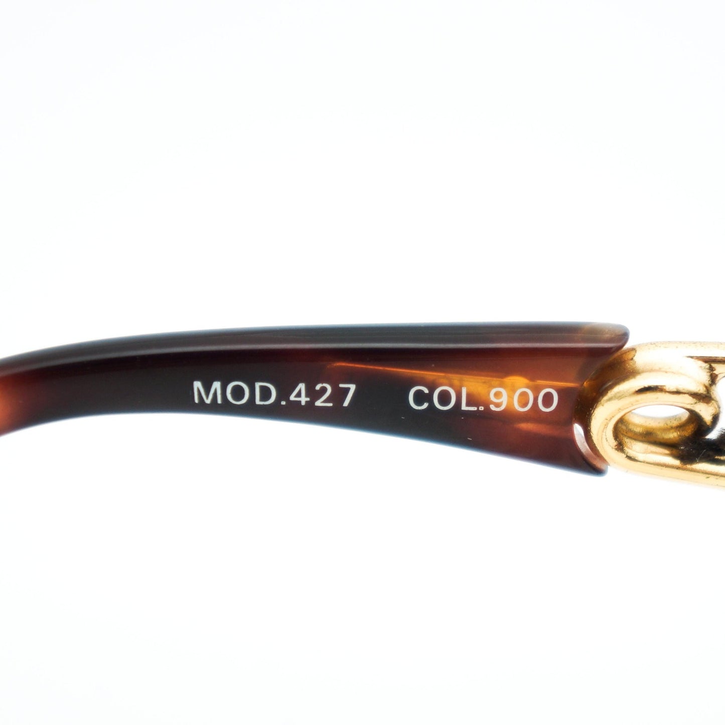 GIANNI VERSACE MOD 427 Medusa Brown Gold Sunglasses Vintage
