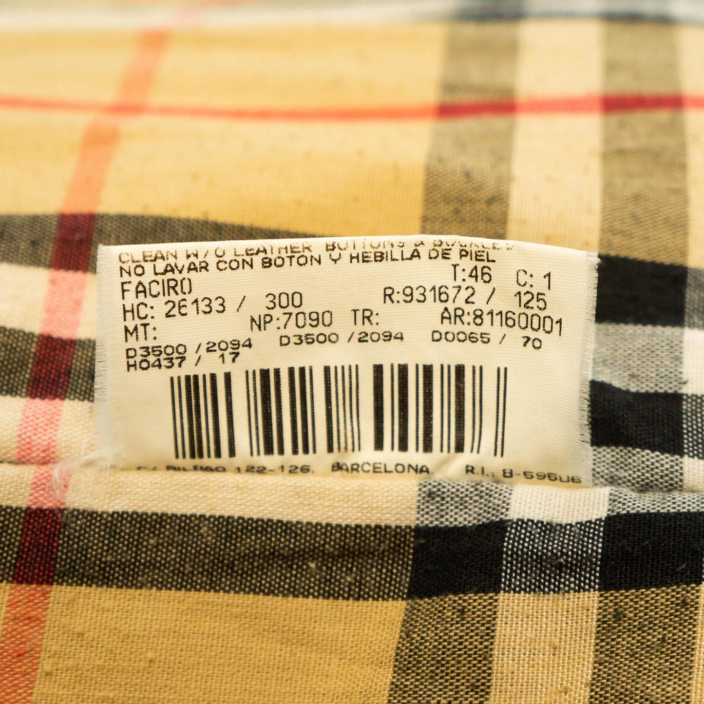 BURBERRY Check Quilted Jacket Brown Vintage 90s
