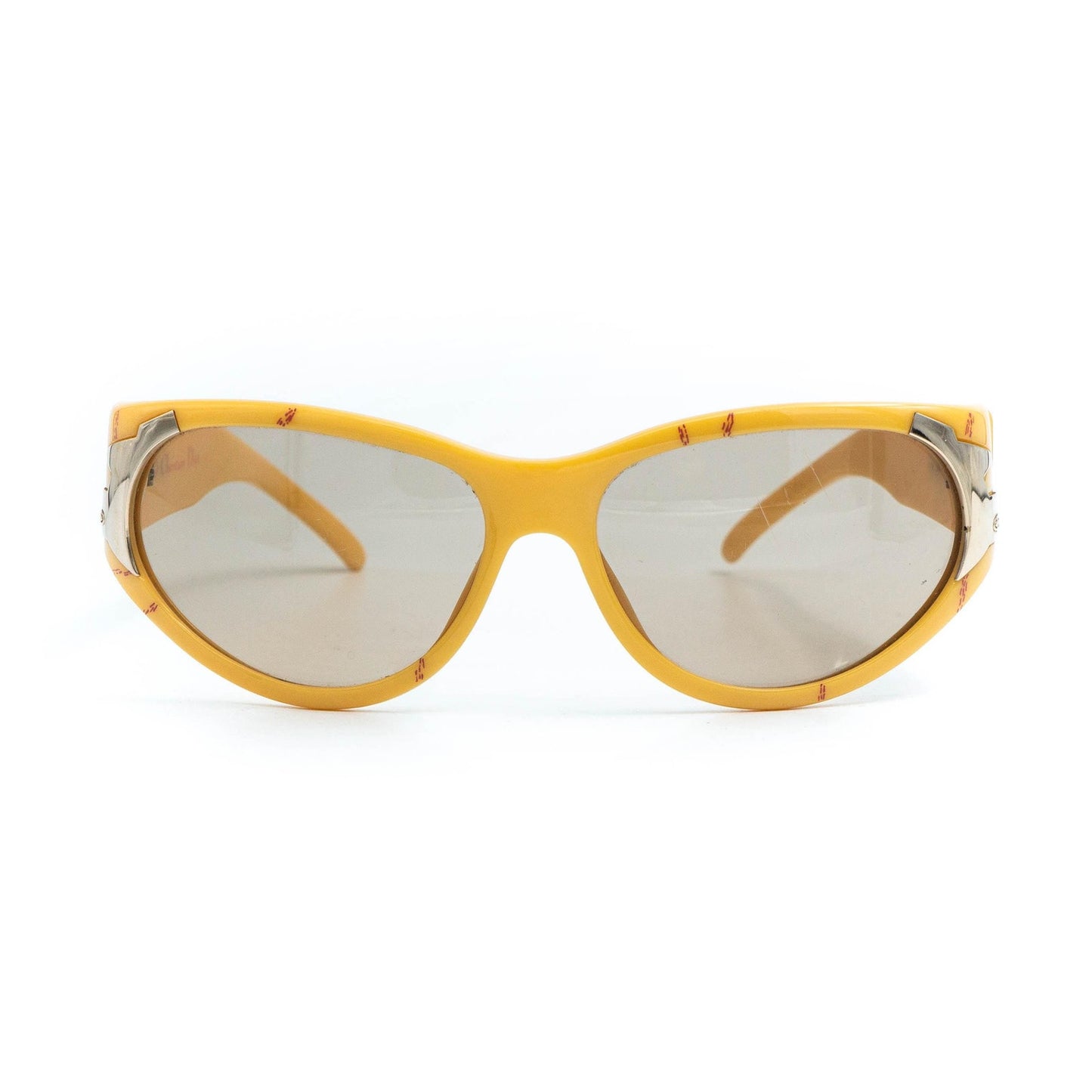 Christian DIOR 2346 Yellow Women Sunglasses Vintage 80s 90s
