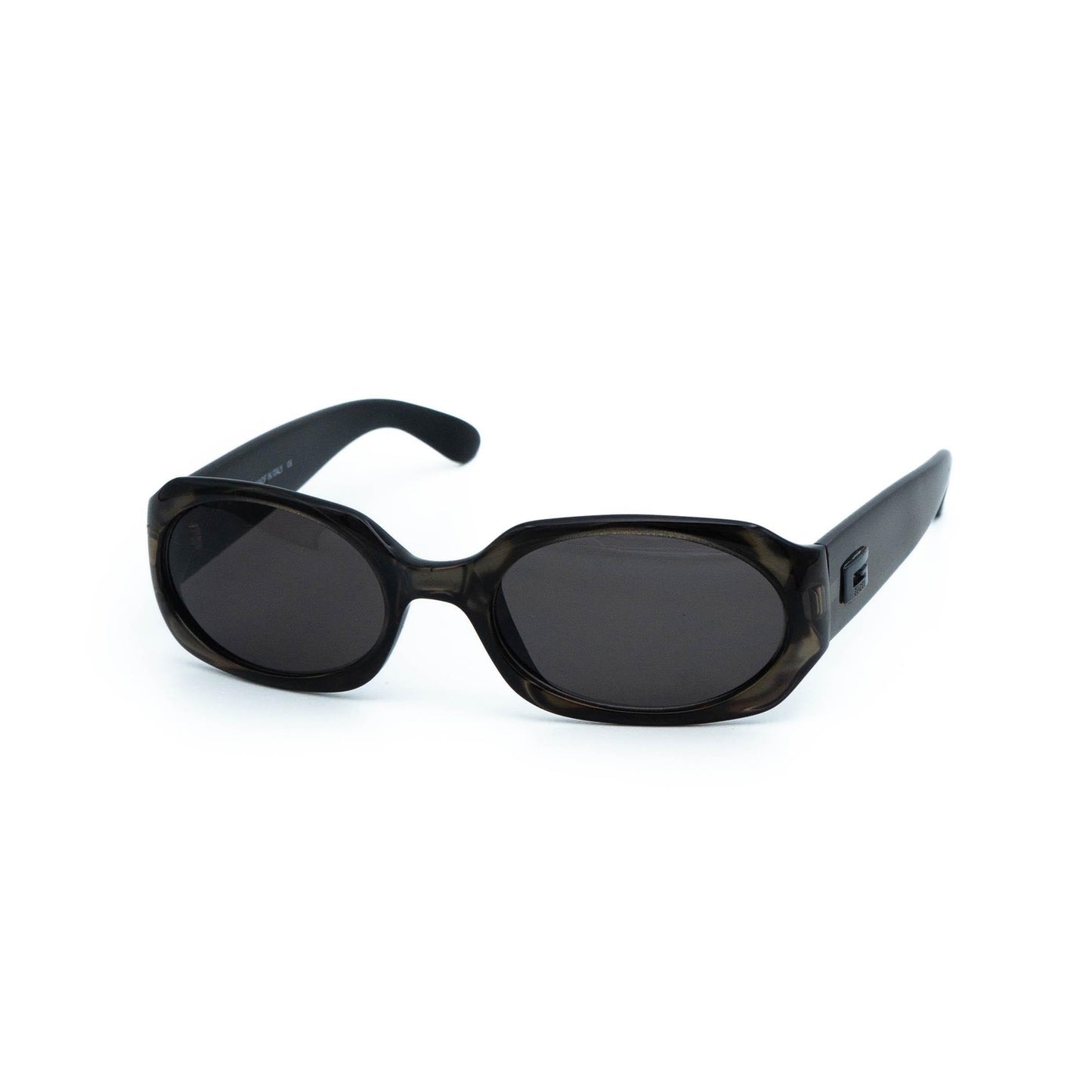 GUCCI GG 2436 Logo Green Oval Sunglasses Vintage 90s 00s