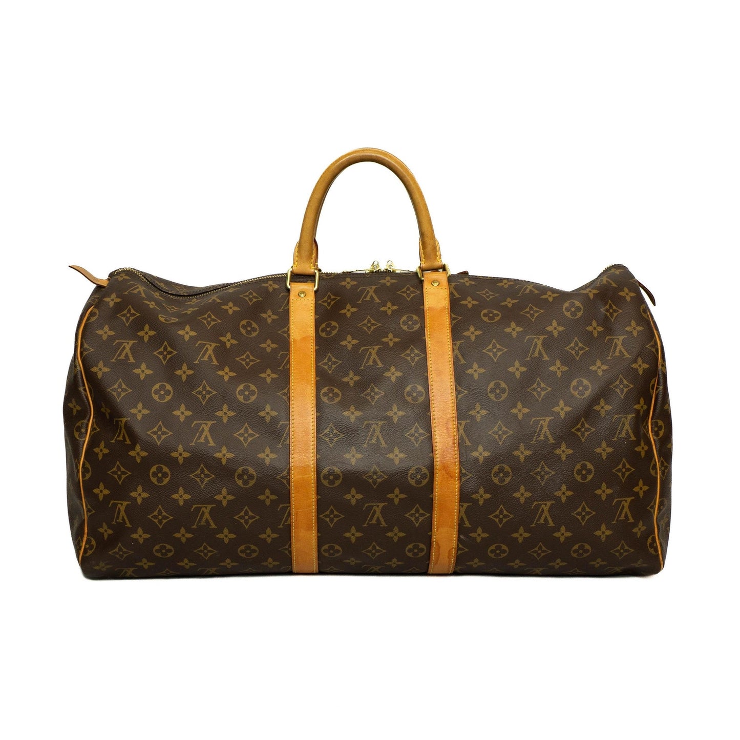 Louis Vuitton Keepall 55 Monogram Brown Travel Bag Vintage