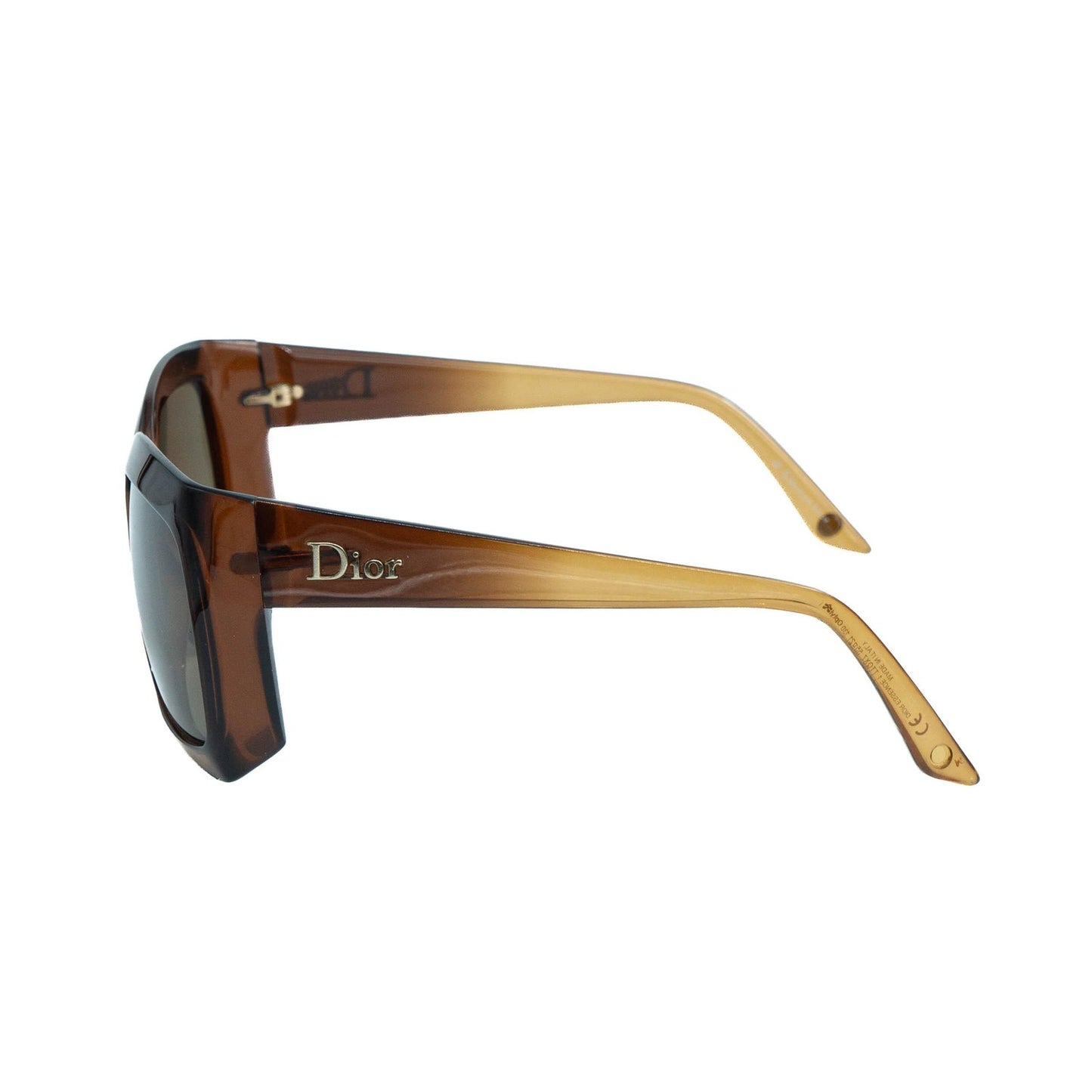 Christian DIOR Essence 1 Brown Oversized Sunglasses Vintage 90s 00s