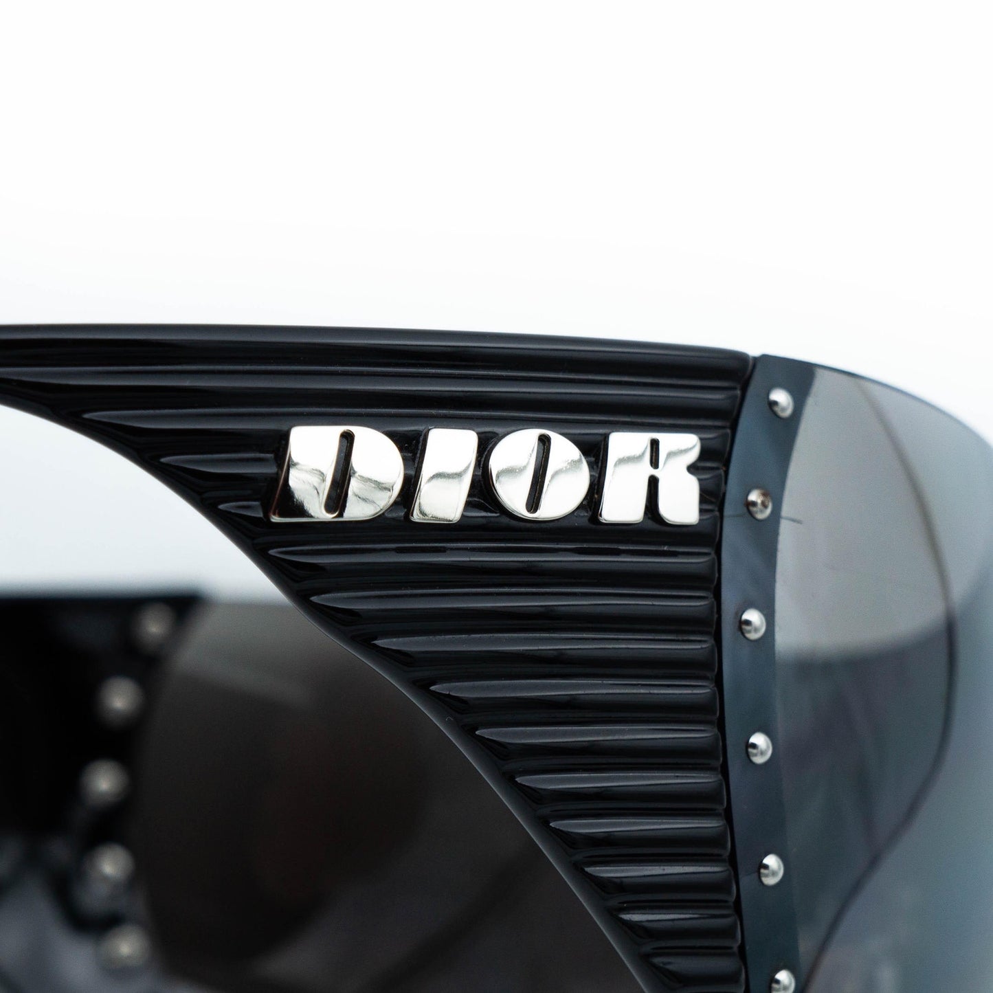 Christian DIOR Bike 1 by John Galliano Mask Sunglasses Black