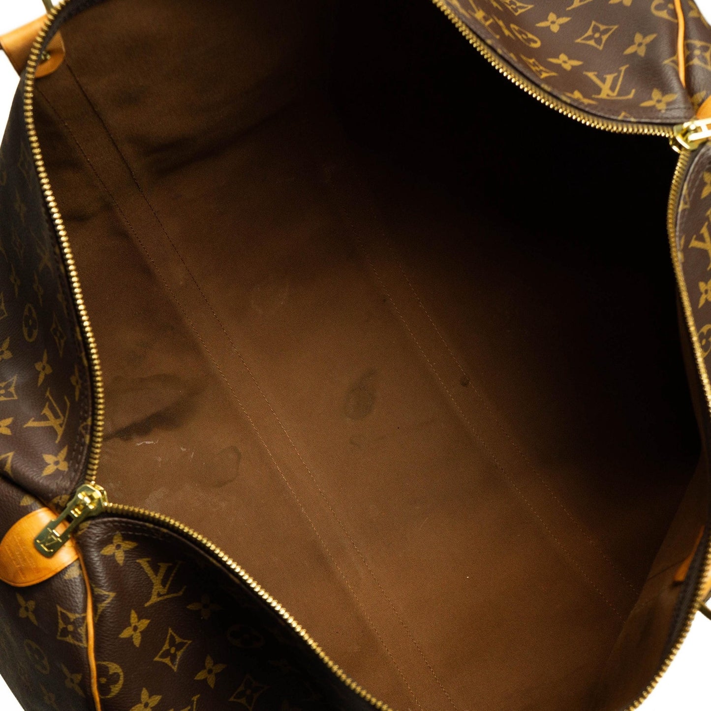 Louis Vuitton Keepall 55 Monogram Brown Travel Bag Vintage
