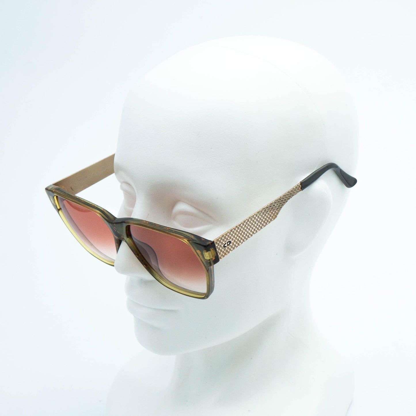 Christian DIOR 2565 Oversized Gold Sunglasses Vintage 80s