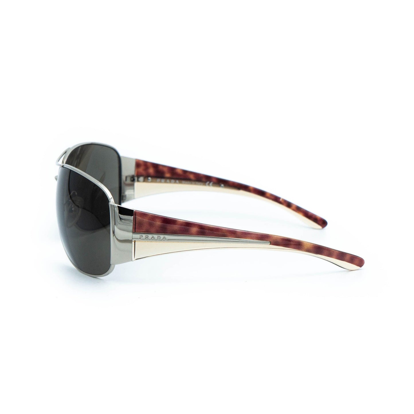 PRADA SPR 75G Aviator Brown Sunglasses Vintage 00s