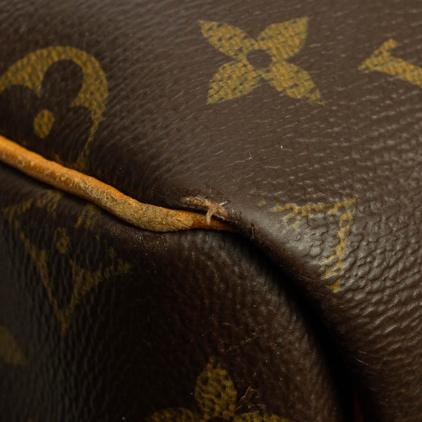 Louis Vuitton Keepall 55 Monogram Brown Travel Bag Vintage