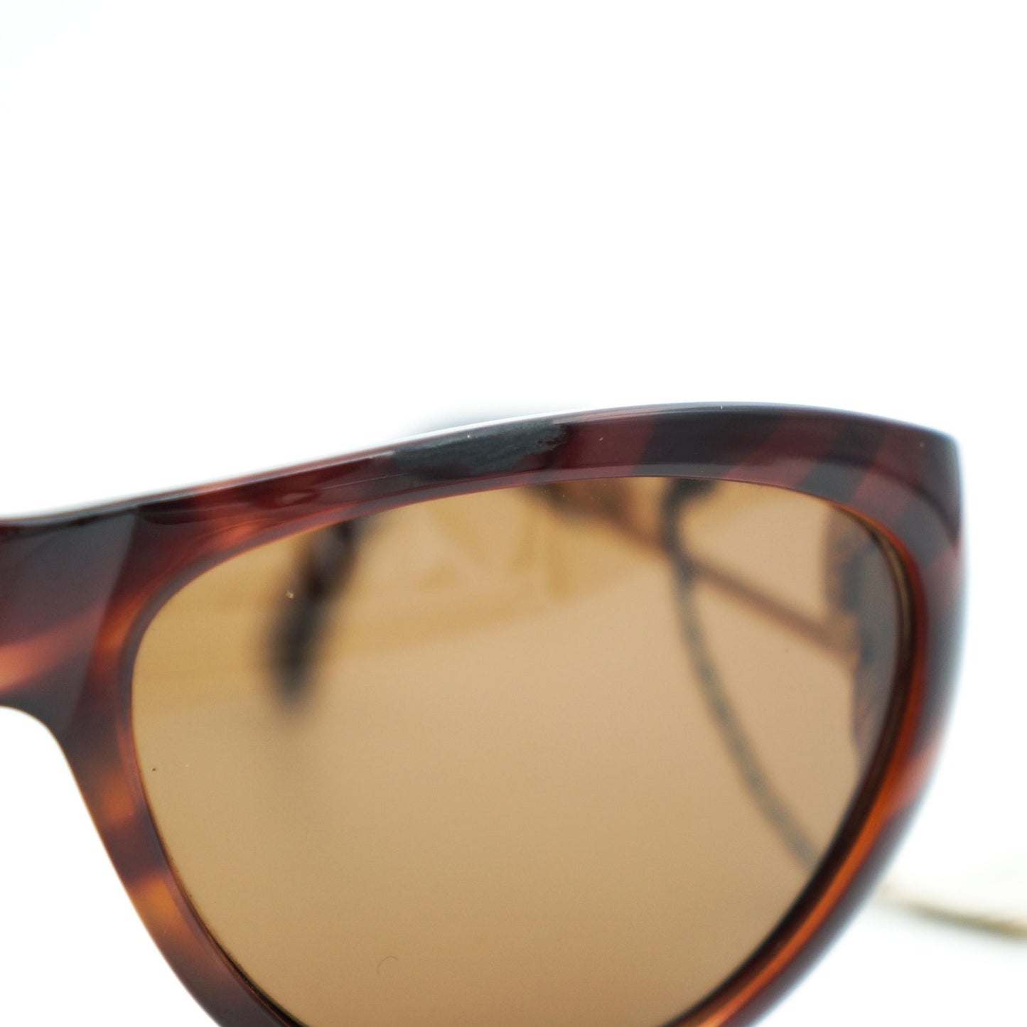 GIANNI VERSACE MOD 427 Medusa Brown Gold Sunglasses Vintage