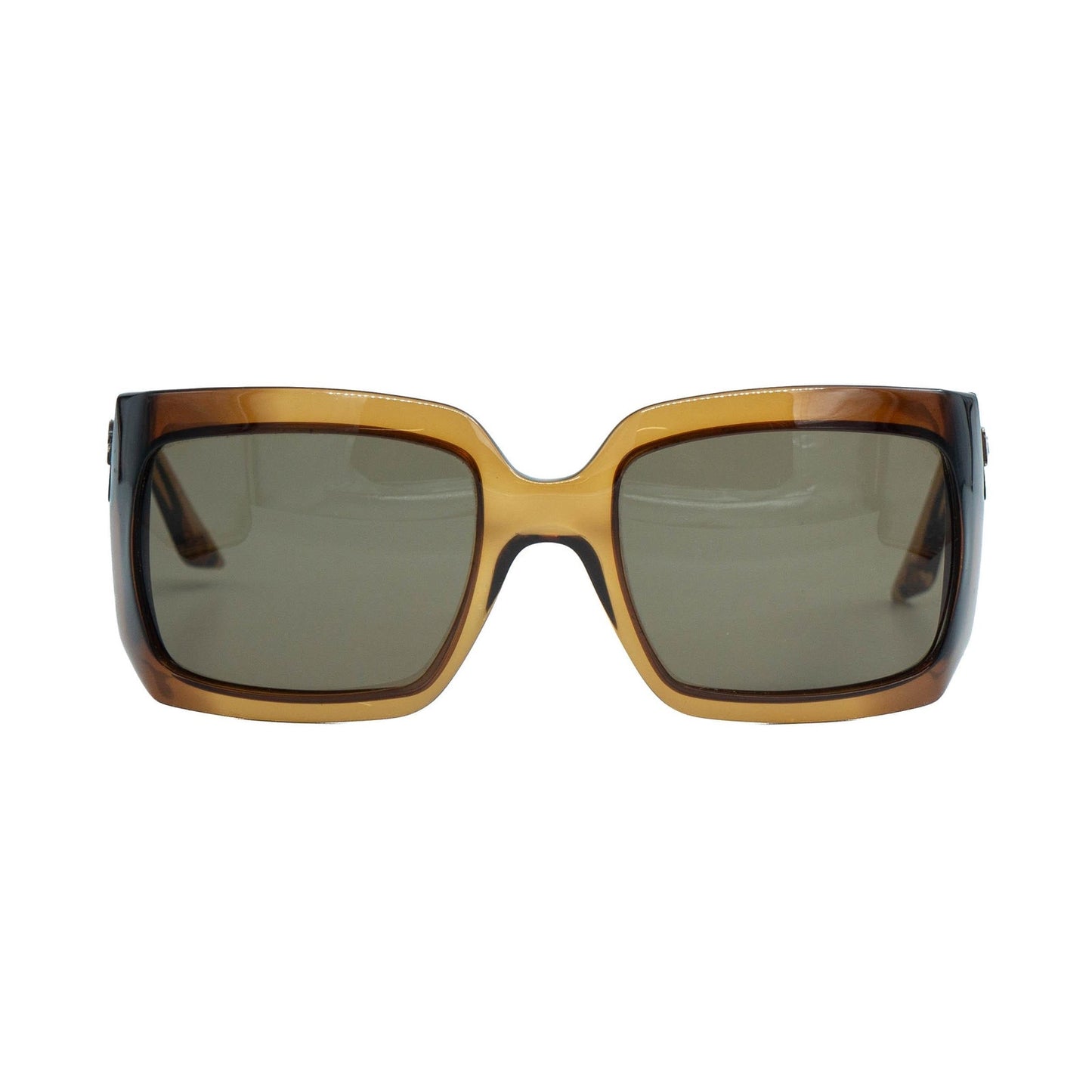 Christian DIOR Essence 1 Brown Oversized Sunglasses Vintage 90s 00s