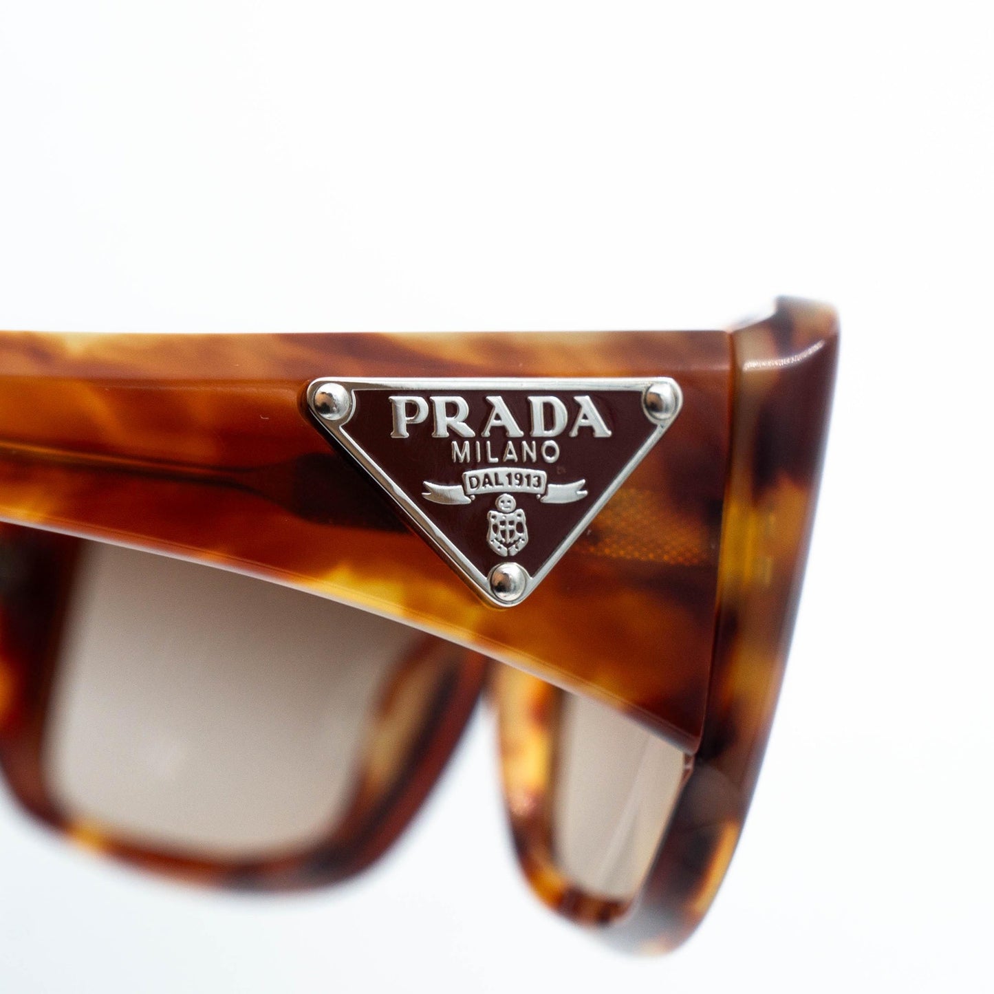 PRADA SPR 16L Triangle Orange Sunglasses Vintage 00s