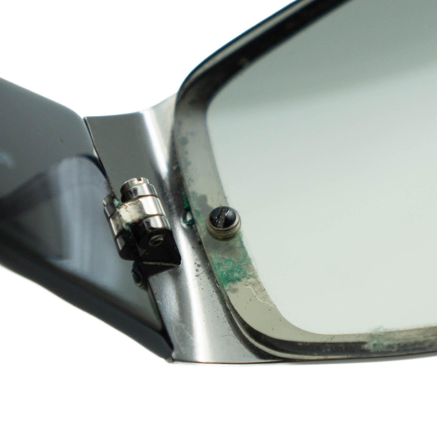 CHANEL 4097 Black Silver Shield Sunglasses Vintage 90s 00s