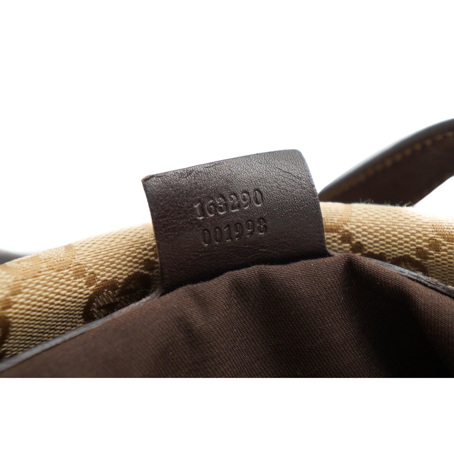 Gucci 163290 Canvas Monogram Boston Bag 85th Anniversary