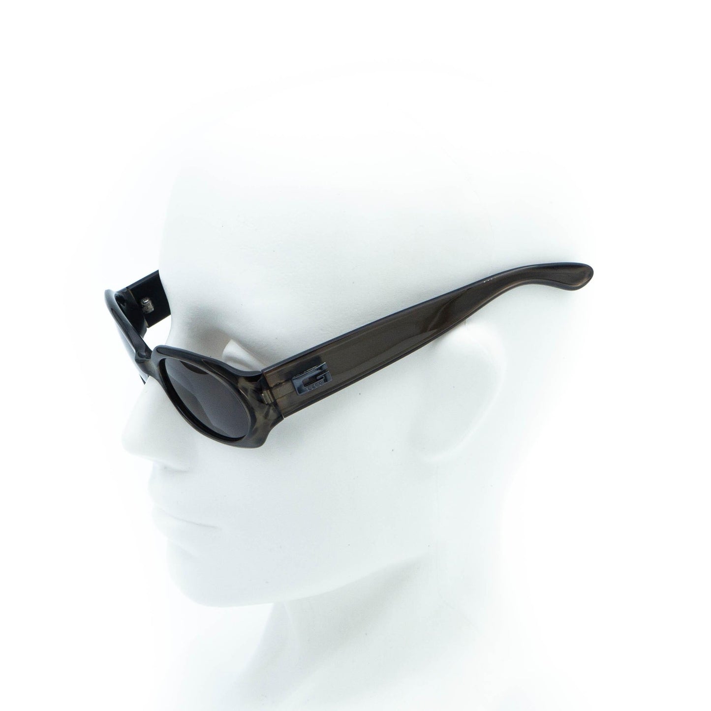 GUCCI GG 2436 Logo Green Oval Sunglasses Vintage 90s 00s