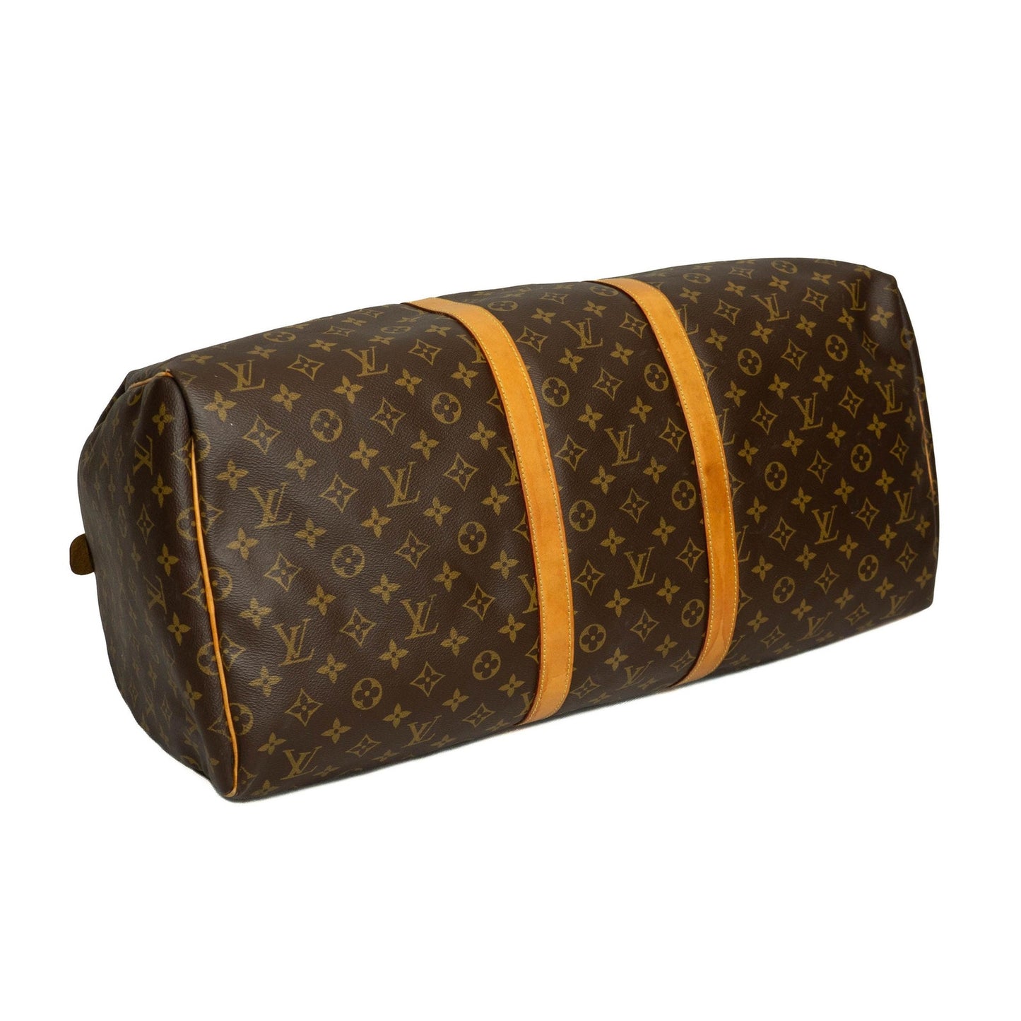 Louis Vuitton Keepall 55 Monogram Brown Travel Bag Vintage