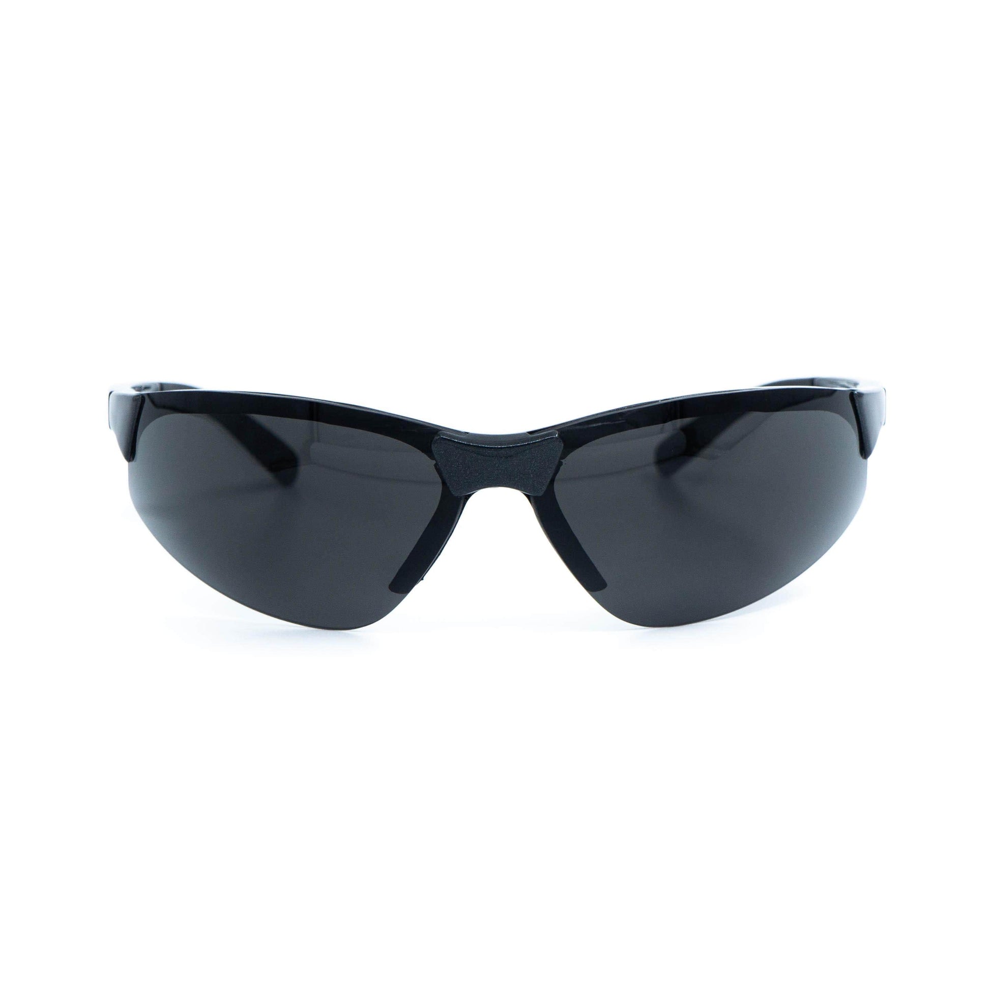 Prada SPS04A black rimless sport sunglasses front view