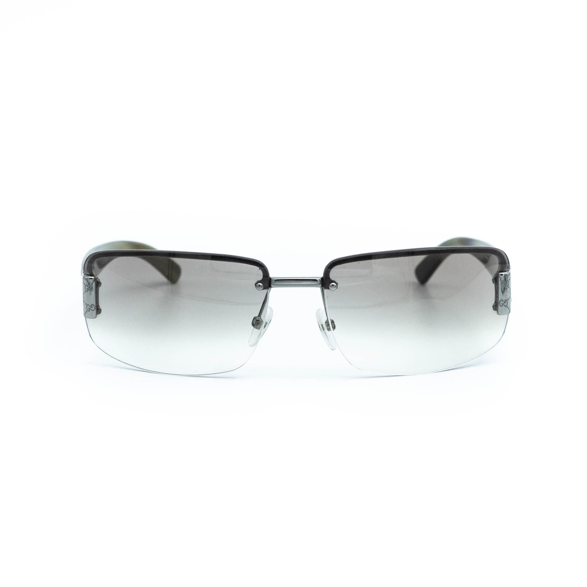 GUCCI GG 1797 silver rimless vintage sunglasses