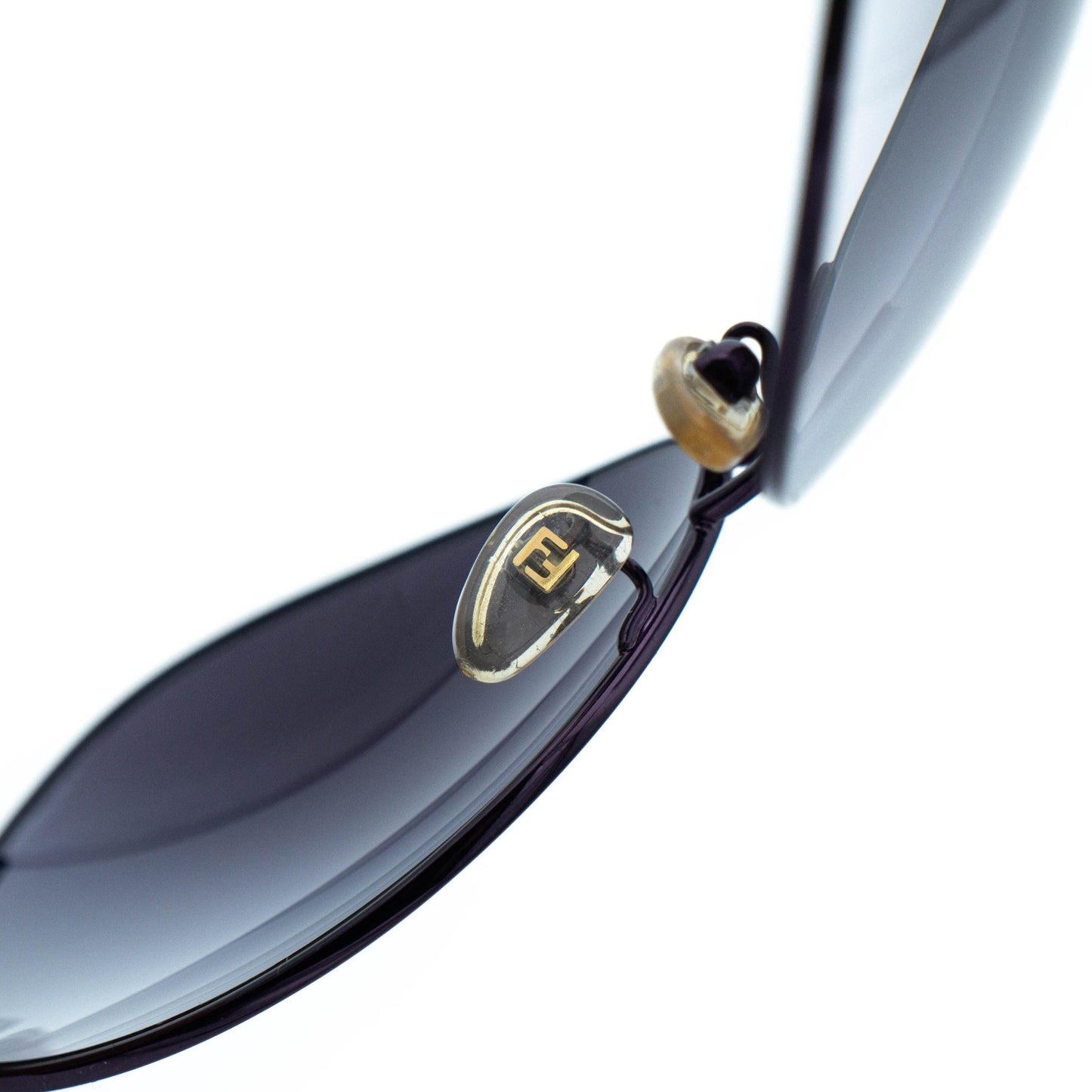 Fendi FS359R Purple Round Oversized Vintage Sunglasses