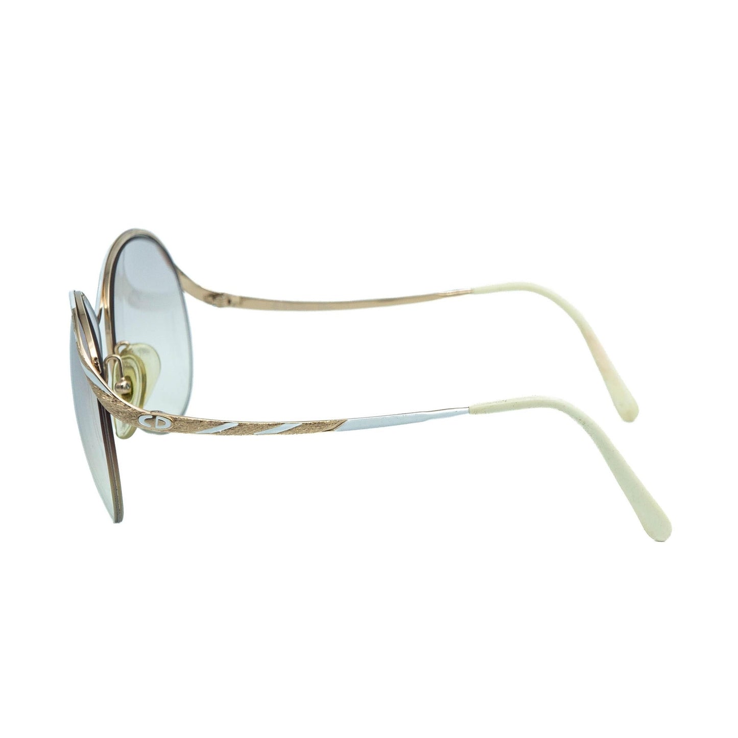 Christian DIOR 2240 Oval Gold Sunglasses Vintage 80s