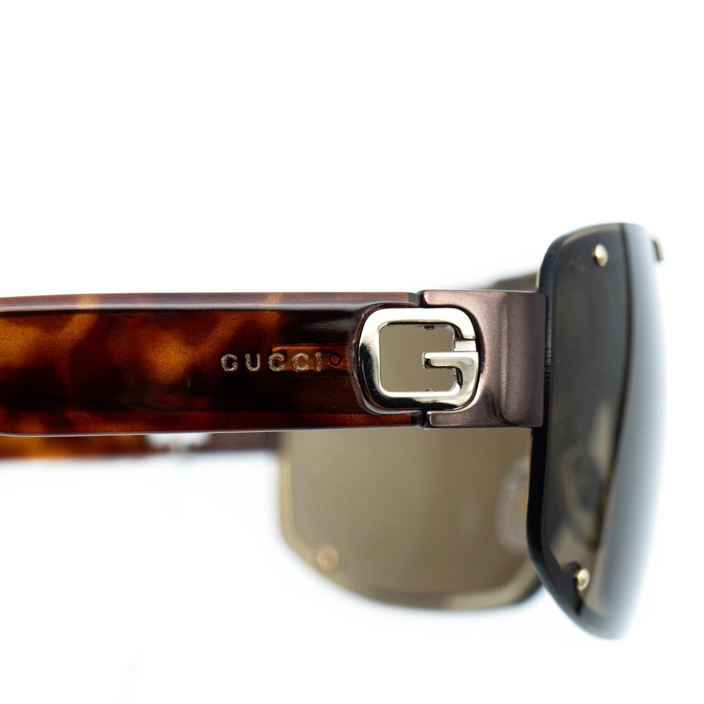 GUCCI GG 1582 Shield Mask Brown Sunglasses