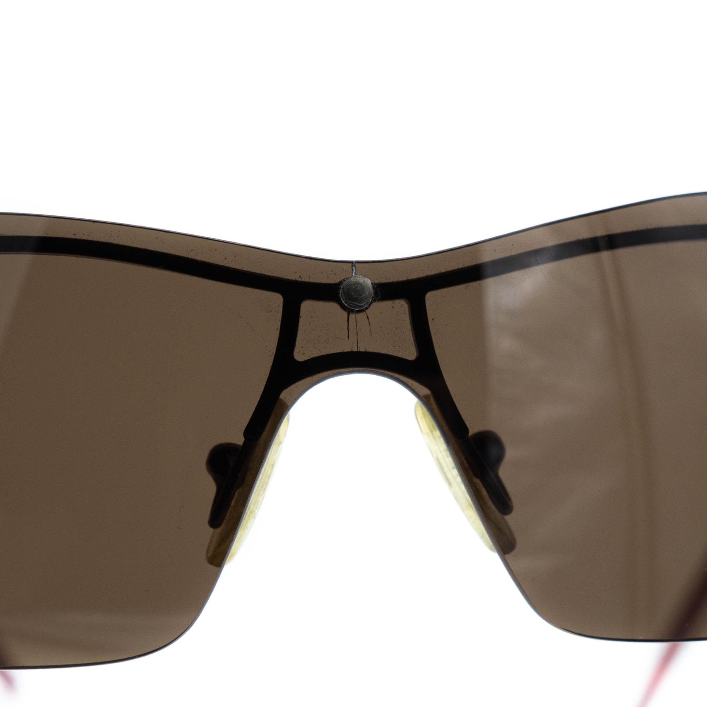 GUESS GU 6035 Bronze Brown Shield Sunglasses Vintage