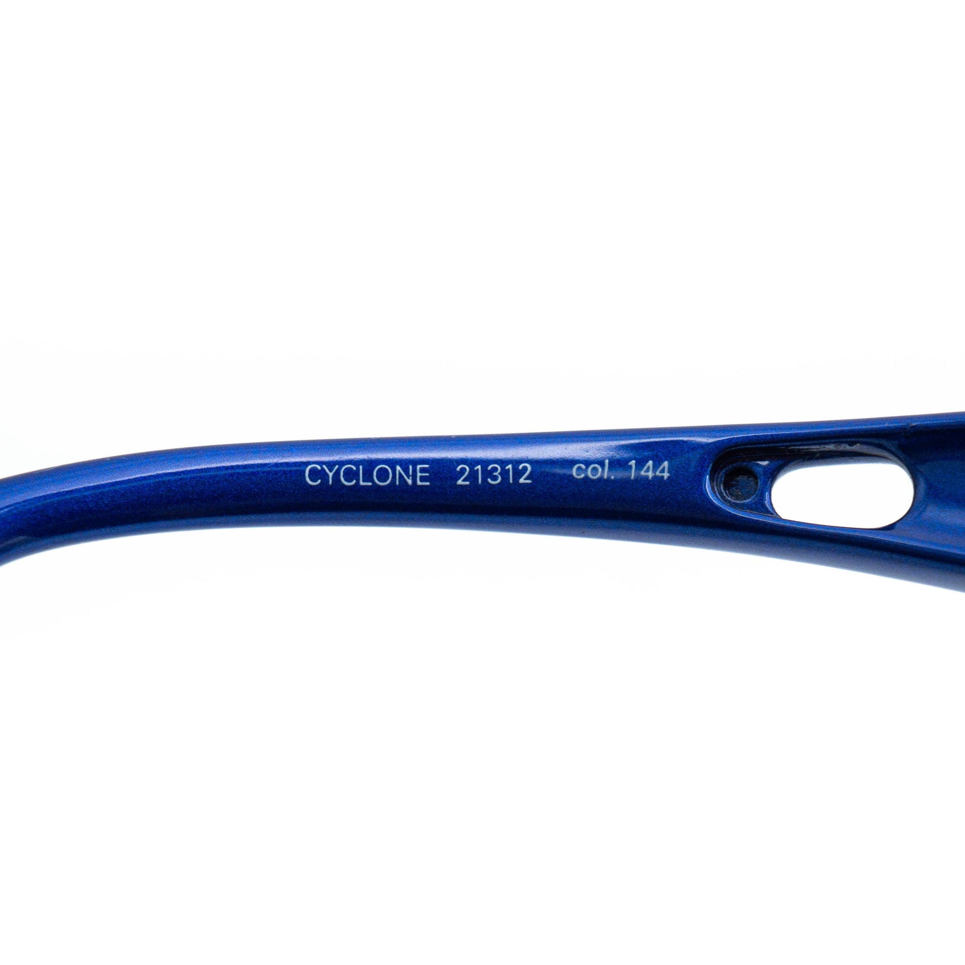 Puma Cyclone 2000s sport sunglasses temple close-up