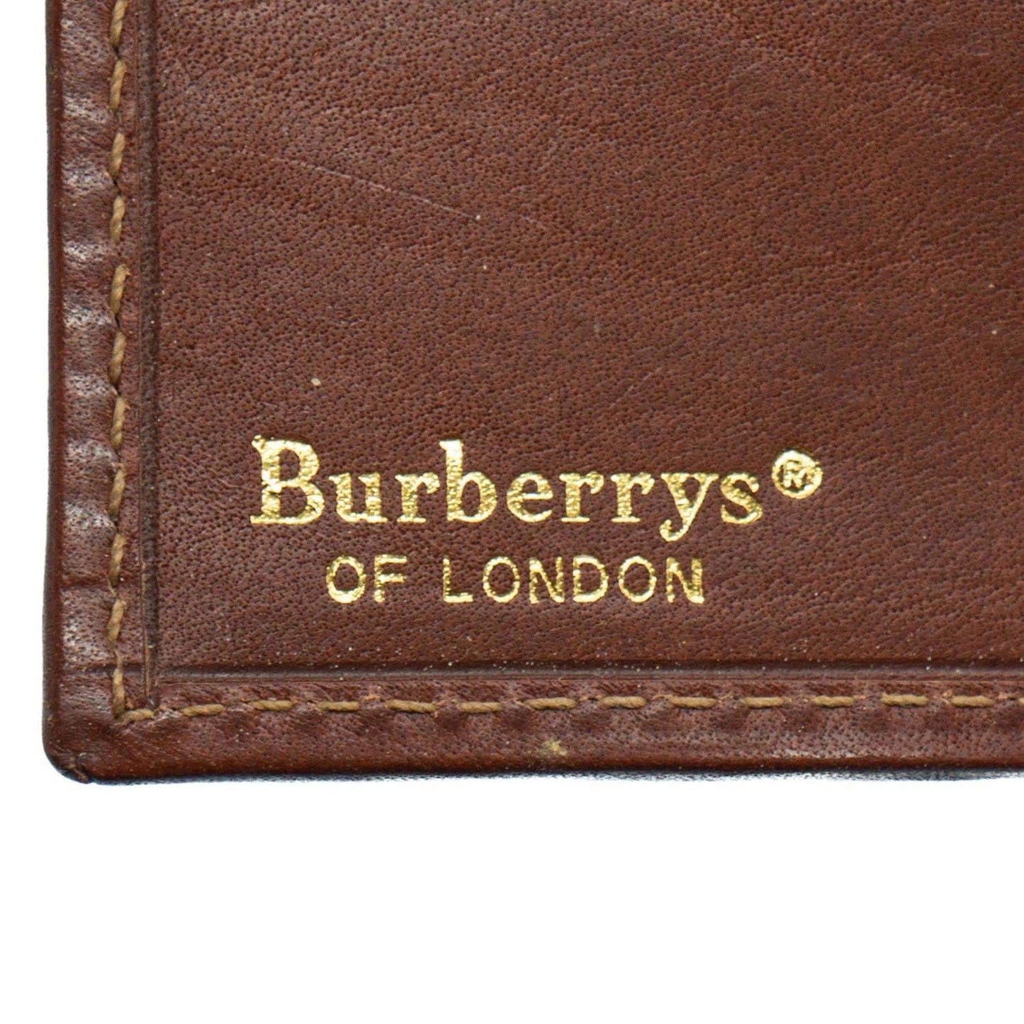 BURBERRY London Check Monogram Wallet Vintage 90s