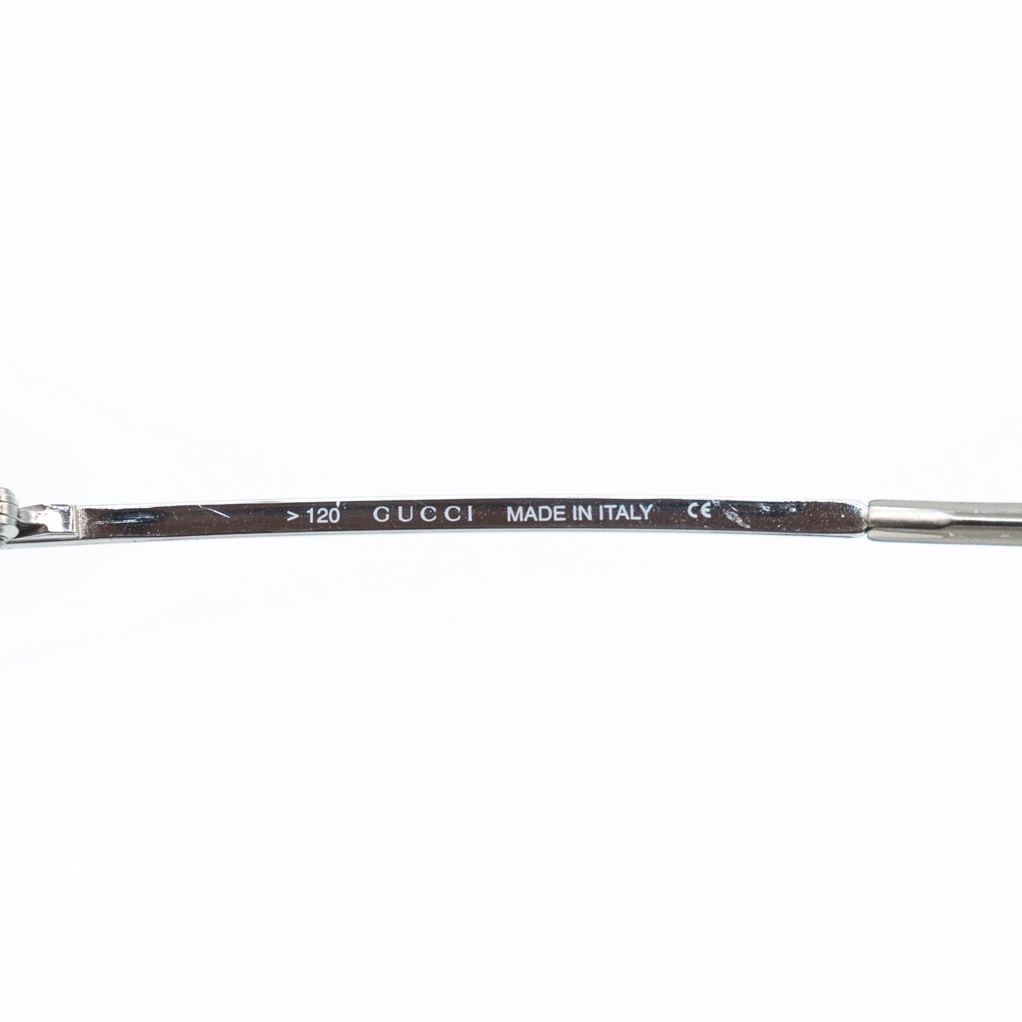 GUCCI GG 2683/S Silver Shield Rimless Sunglasses Vintage