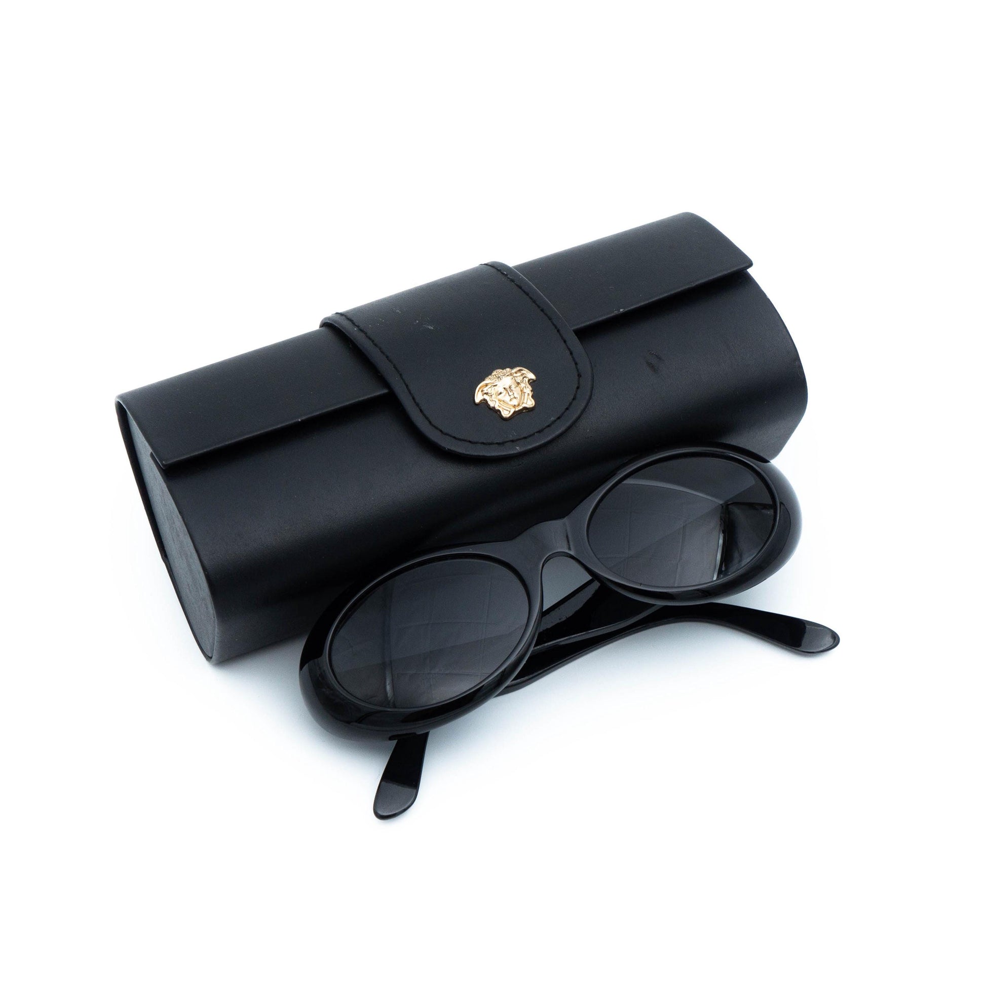 Authentic Versace black vintage sunglasses case
