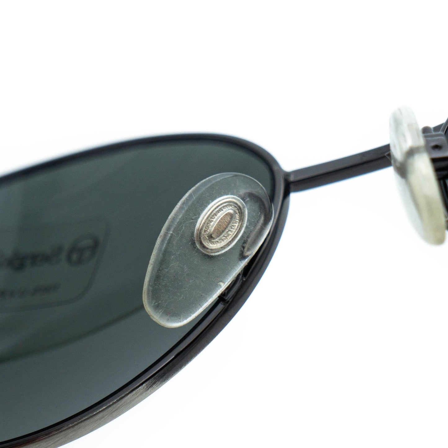 Sergio Tacchini ST 1033-S Silver Oval Sunglasses Vintage