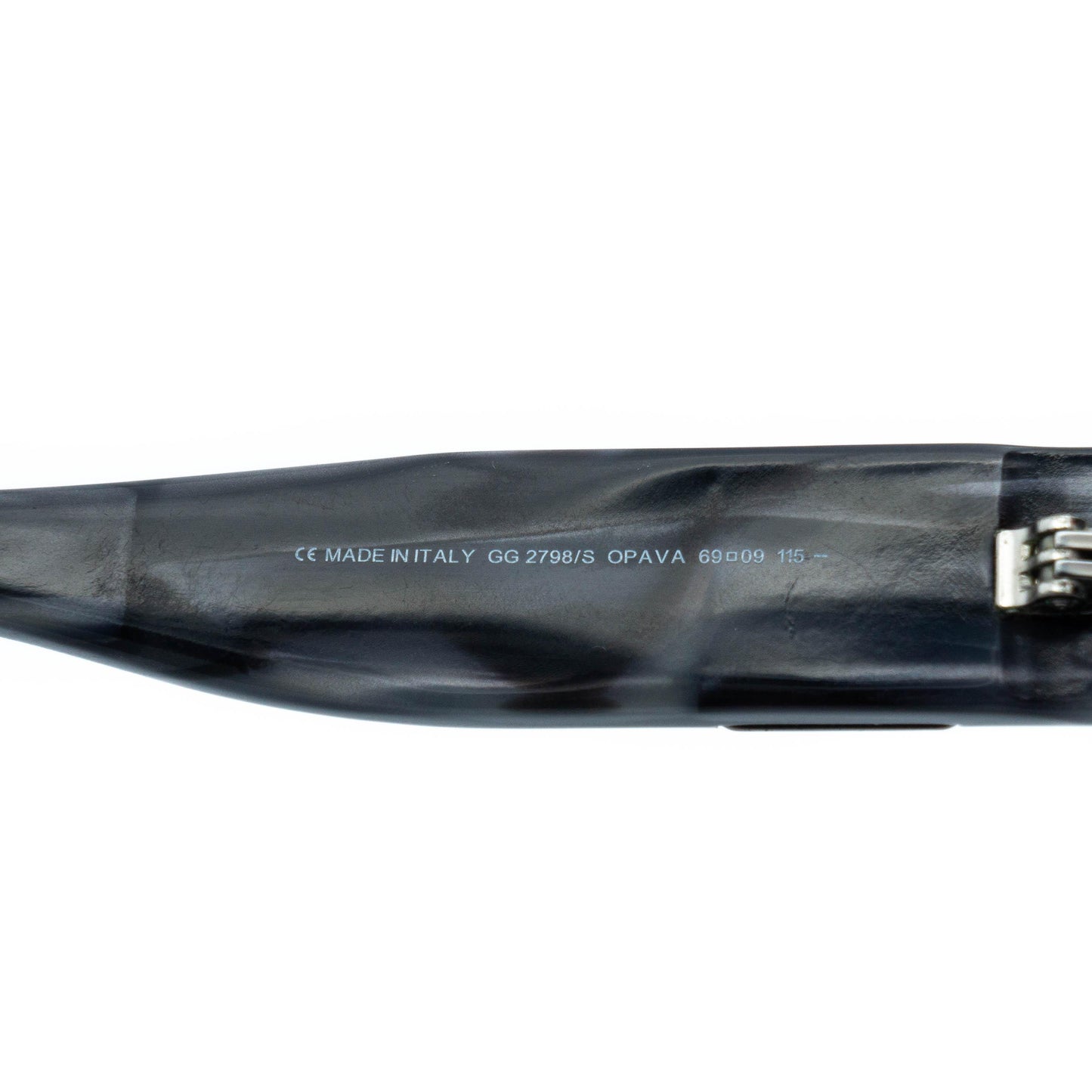 GUCCI GG 2798 Silver Gray Wrap Sunglasses Vintage