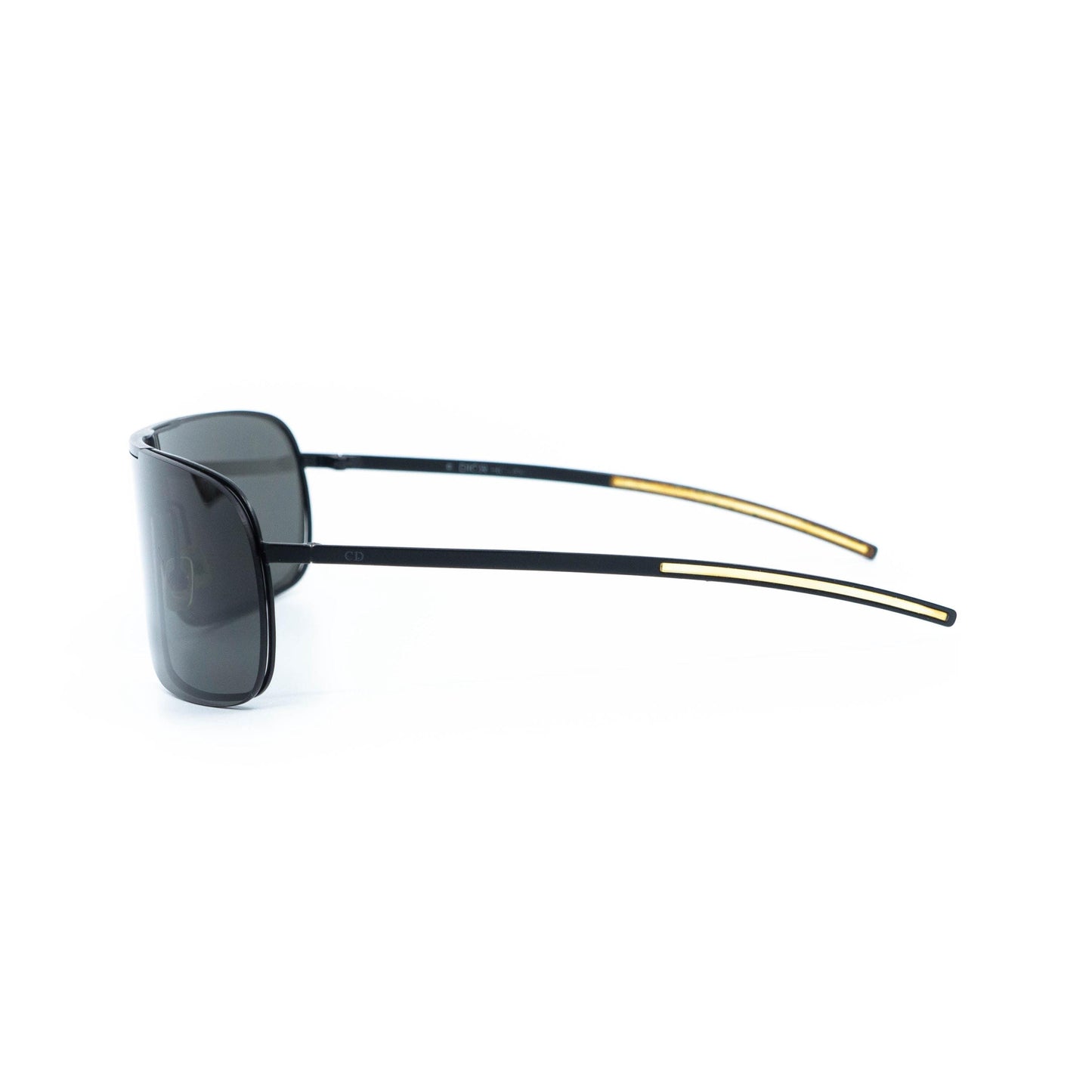 Christian Dior 0038/S black shield vintage sunglasses front view