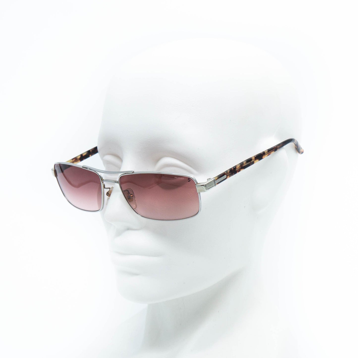 GUCCI Silver Brown Sunglasses Vintage
