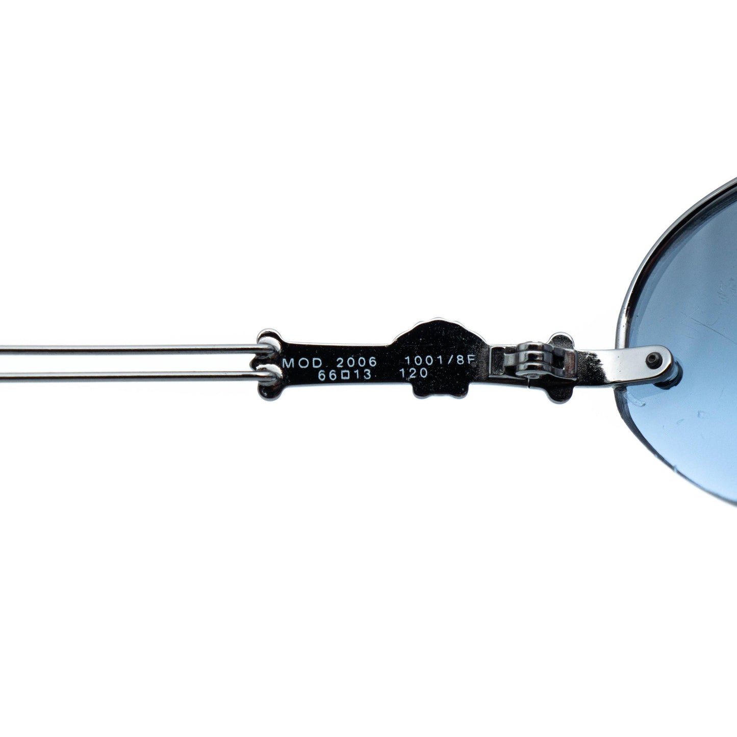 VERSACE mod 2006 Medusa Oval Blue Sunglasses Vintage