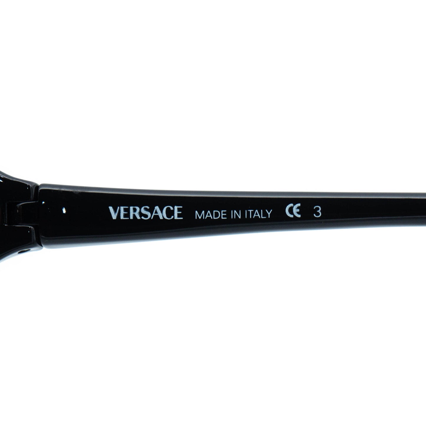 VERSACE mod 537 Medusa Black Shield Sunglasses Vintage