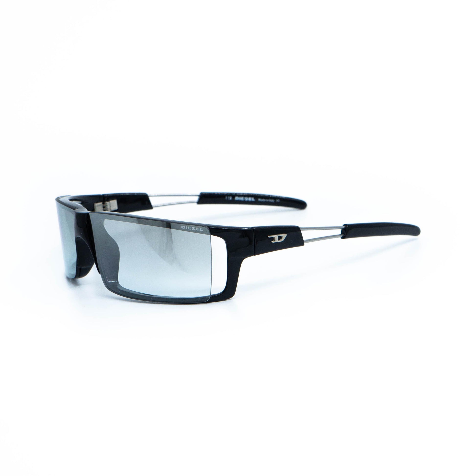 Diesel Nite Vision Shield black sunglasses front view