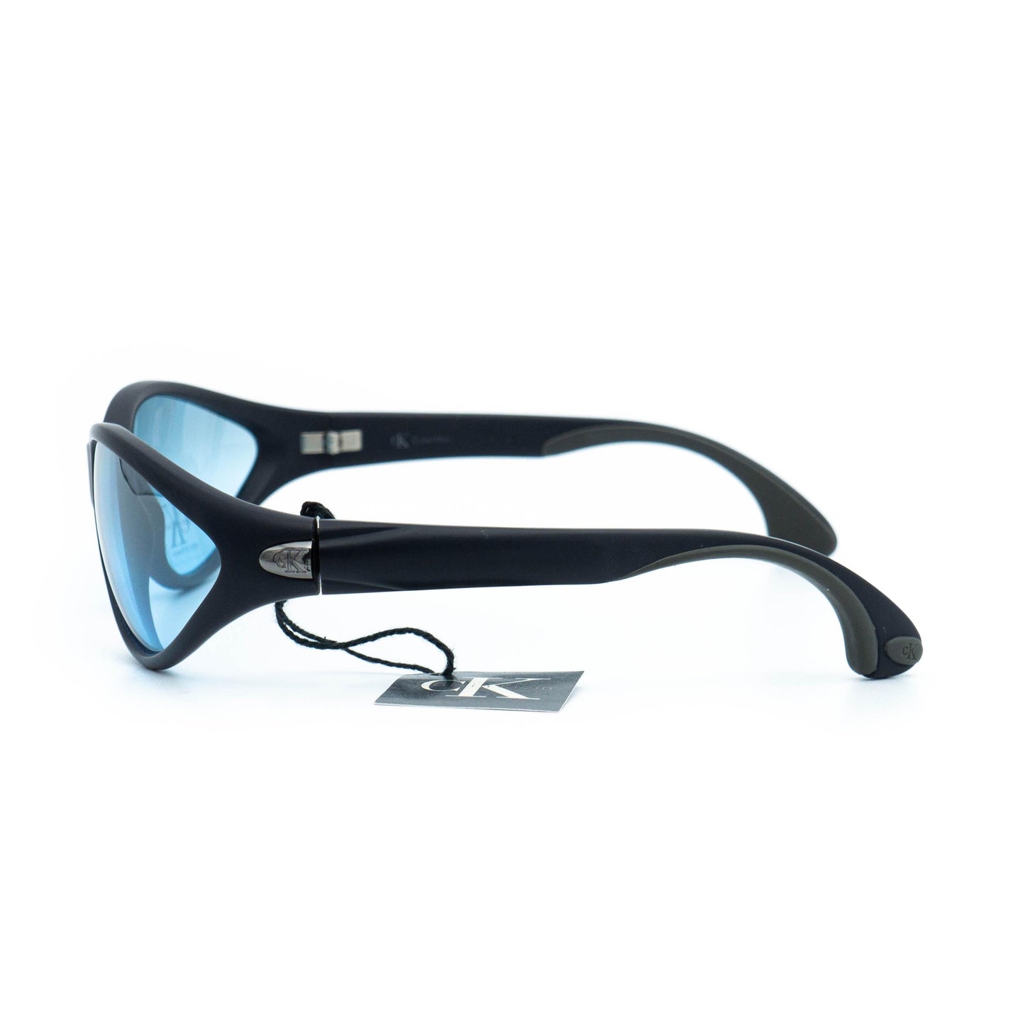 Calvin Klein 3012 Sport Oval black blue vintage sunglasses