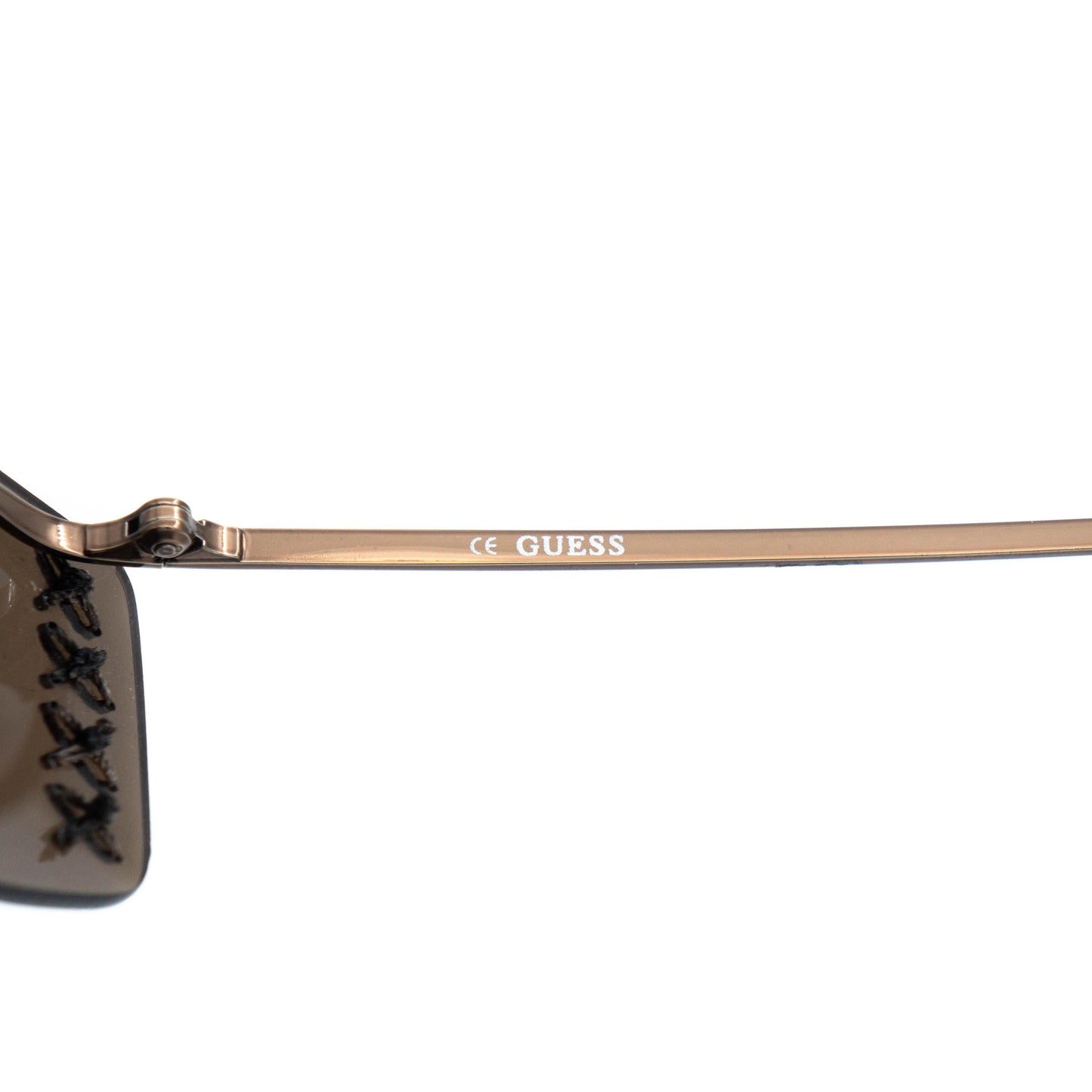 GUESS GU 6035 Bronze Brown Shield Sunglasses Vintage