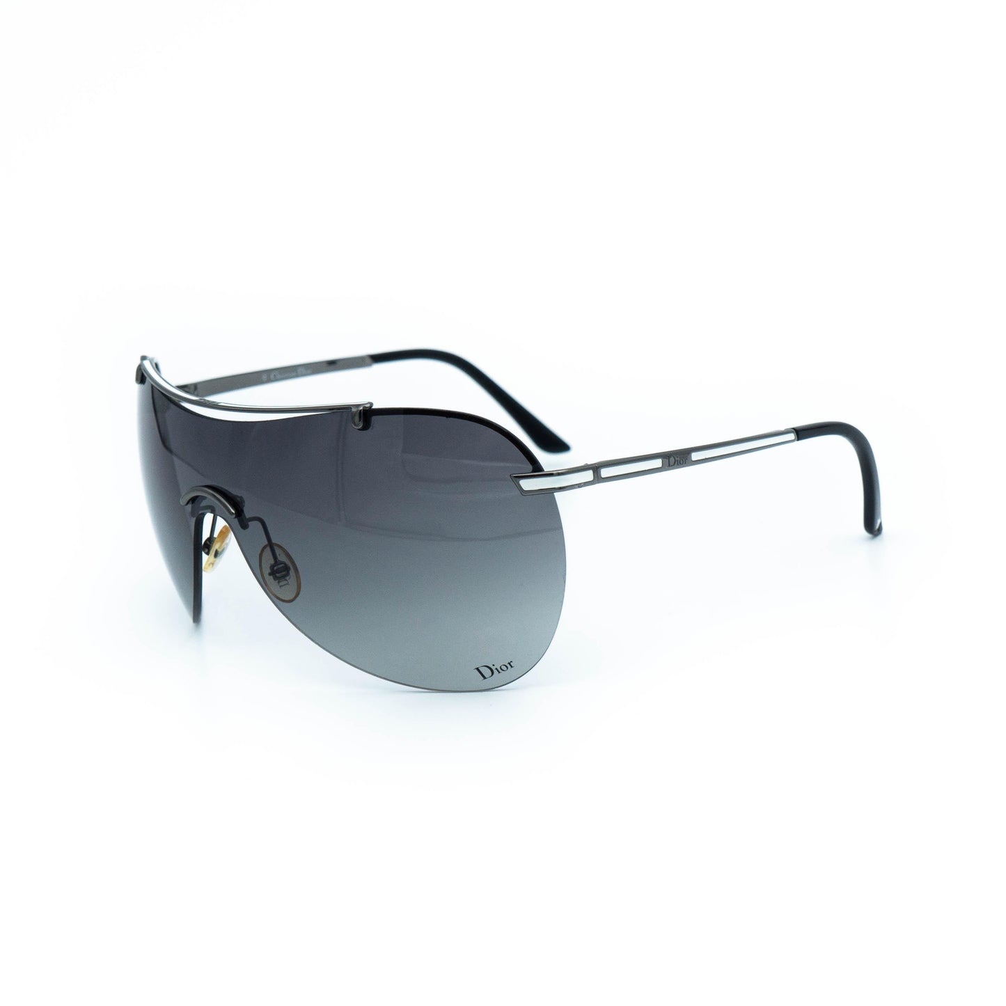 Christian Dior AIR 1 black shield vintage sunglasses