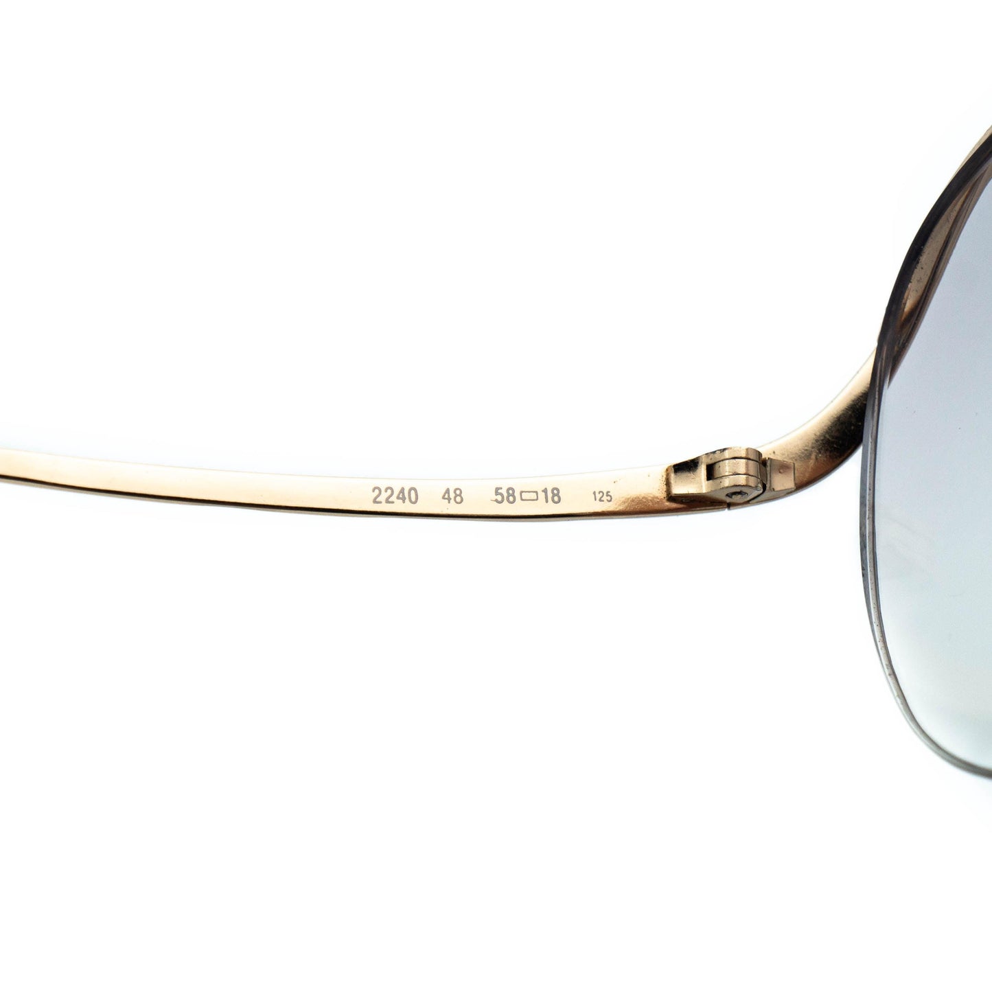 Christian DIOR 2240 Gold Rimless Sunglasses Vintage