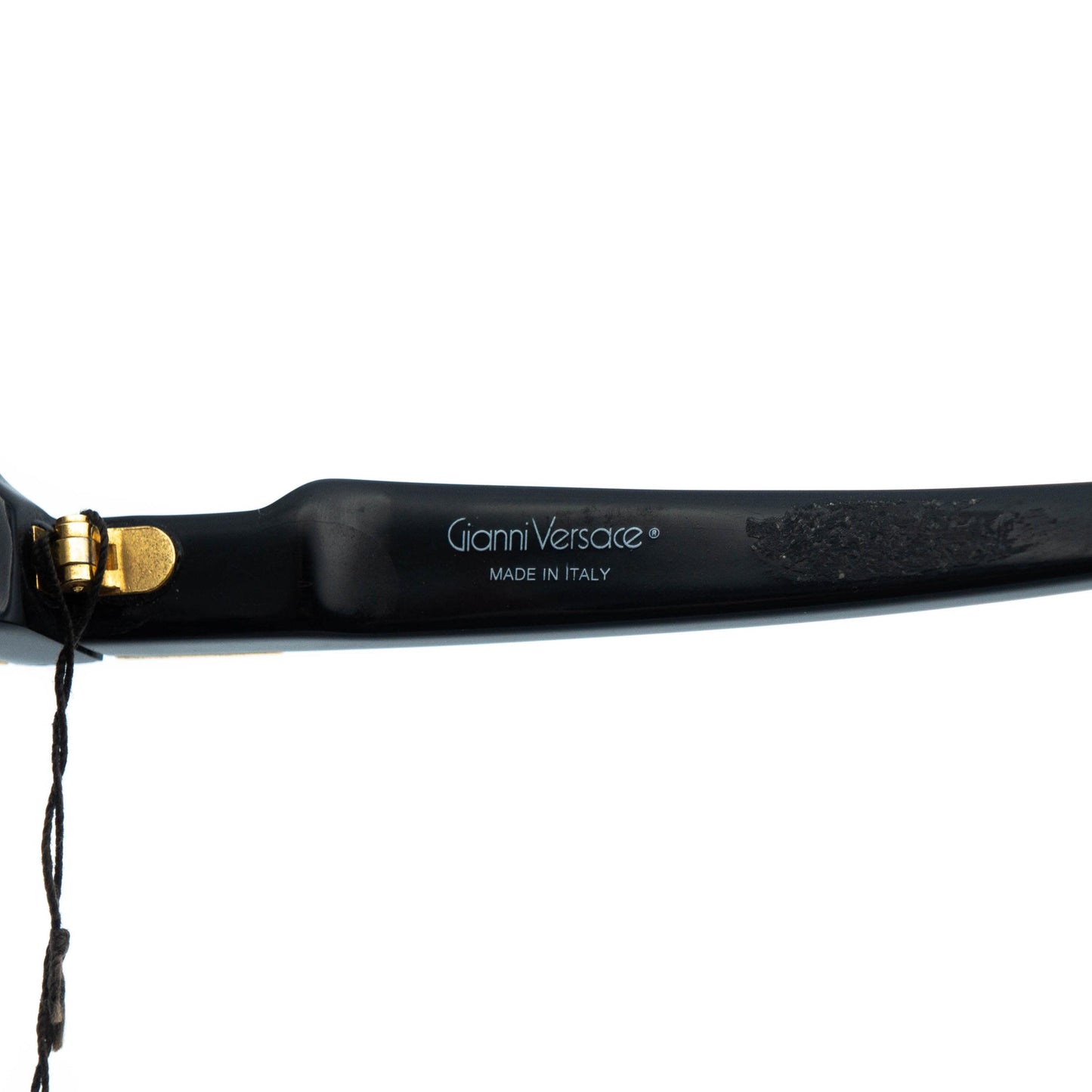 Gianni Versace Mod 397 Black Gold Rare Sunglasses Vintage