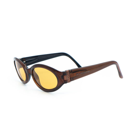 Studioline 7041 brown oval vintage sunglasses
