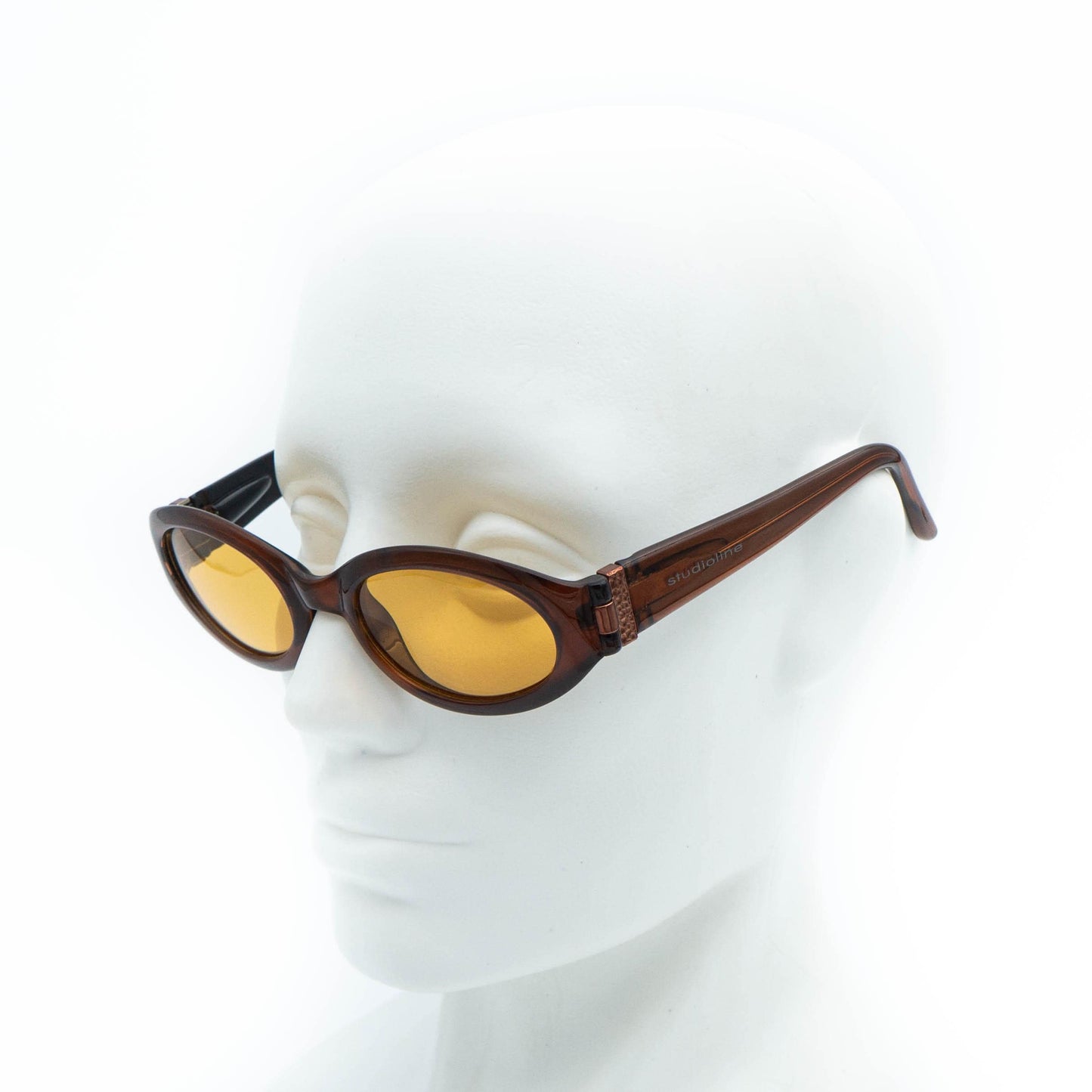 Studioline 7041 brown oval vintage sunglasses