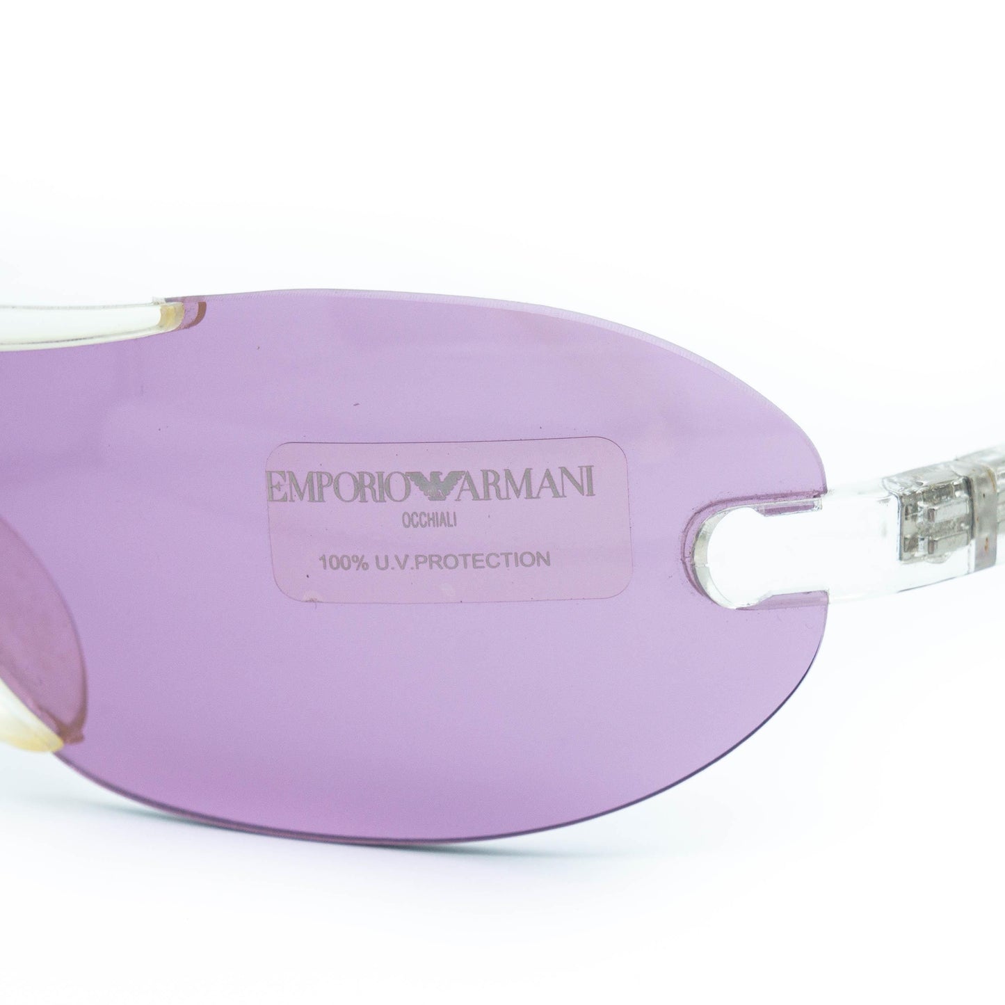 Emporio Armani 633-S Purple Shield Sunglasses Vintage