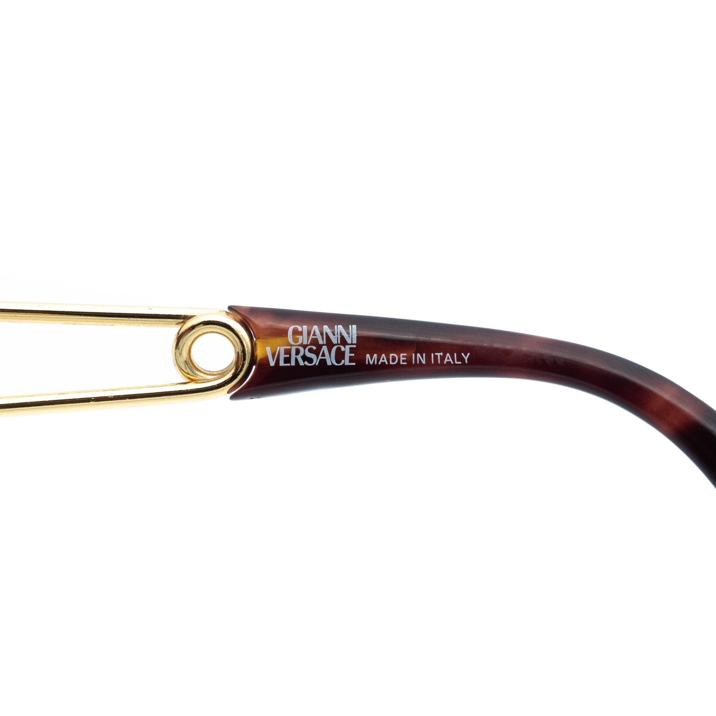 Gianni Versace Mod 427 Gold Brown Sunglasses Vintage