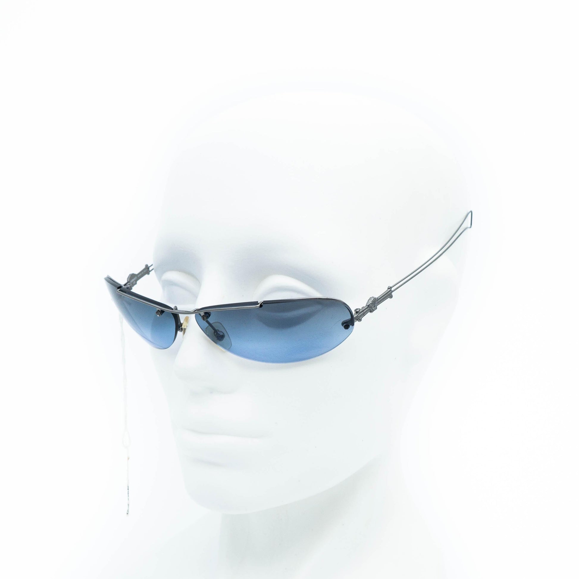 VERSACE mod 2006 Medusa oval blue vintage sunglasses